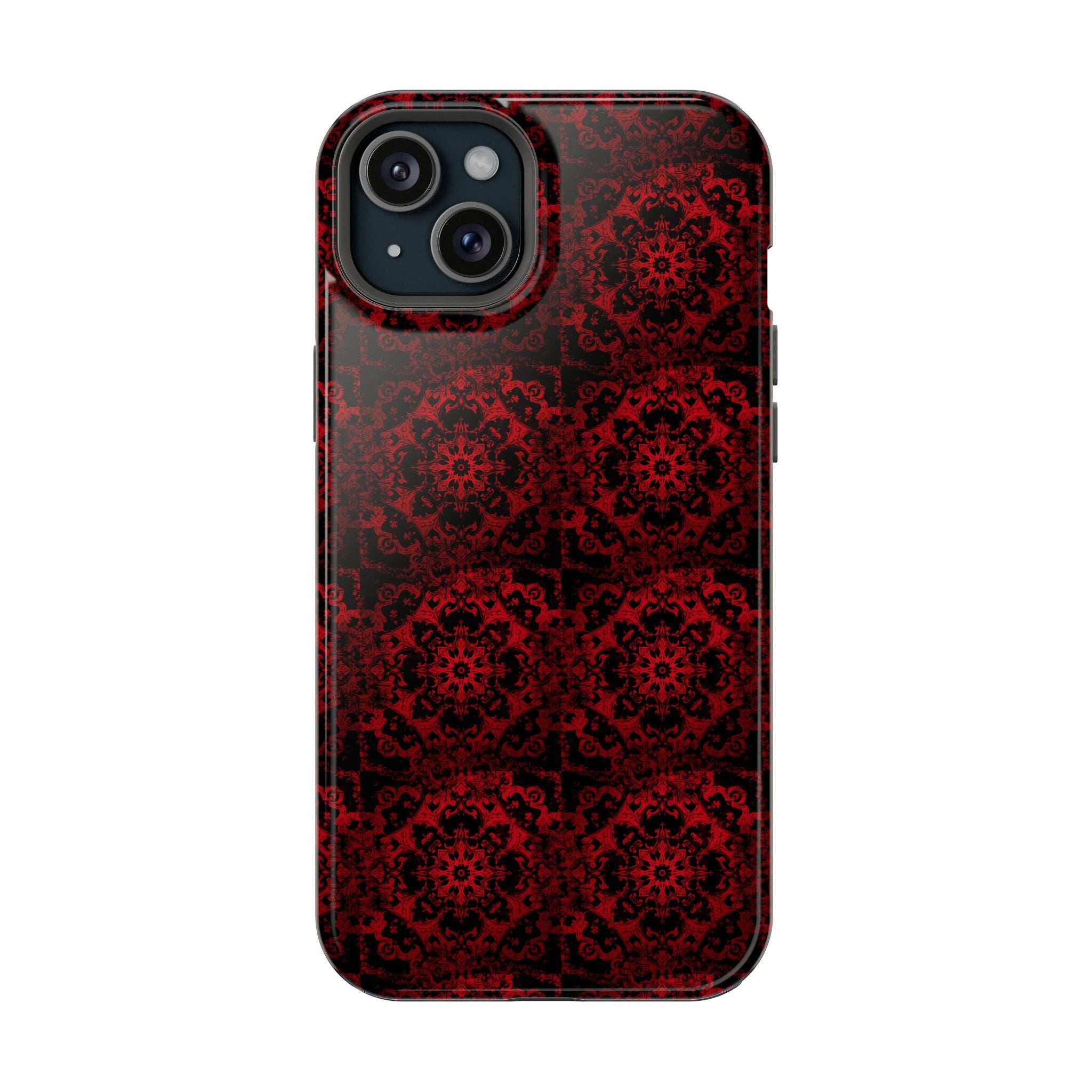 Gothic Red Mandala Magnetic Impact Resistant Phone Cover