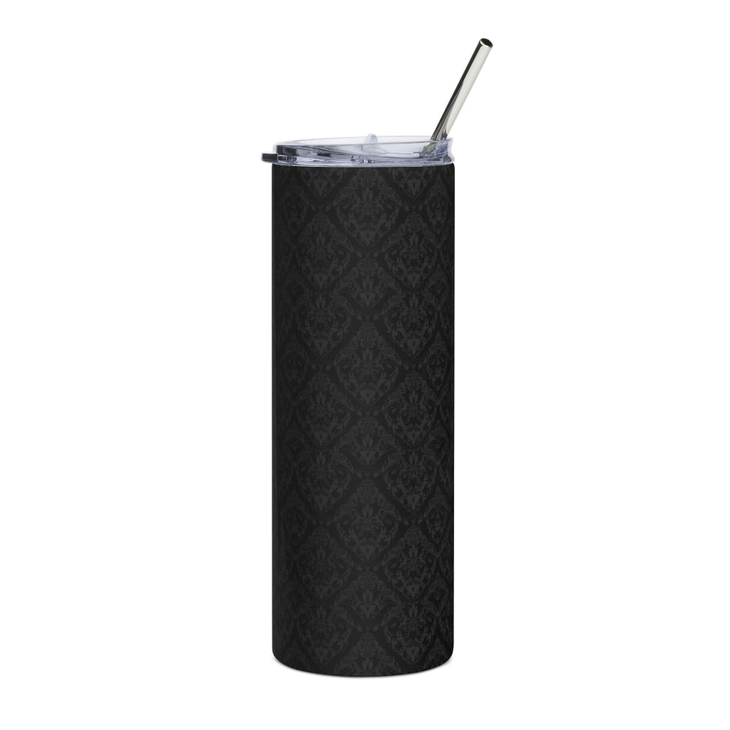 Black Damask 20oz Stainless Steel Tumbler