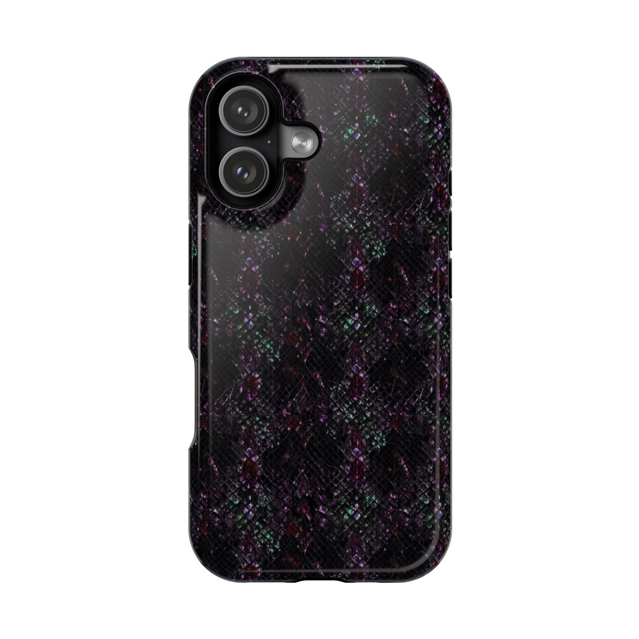 Iridescent Snakeskin Magnetic Impact Resistant Phone Case