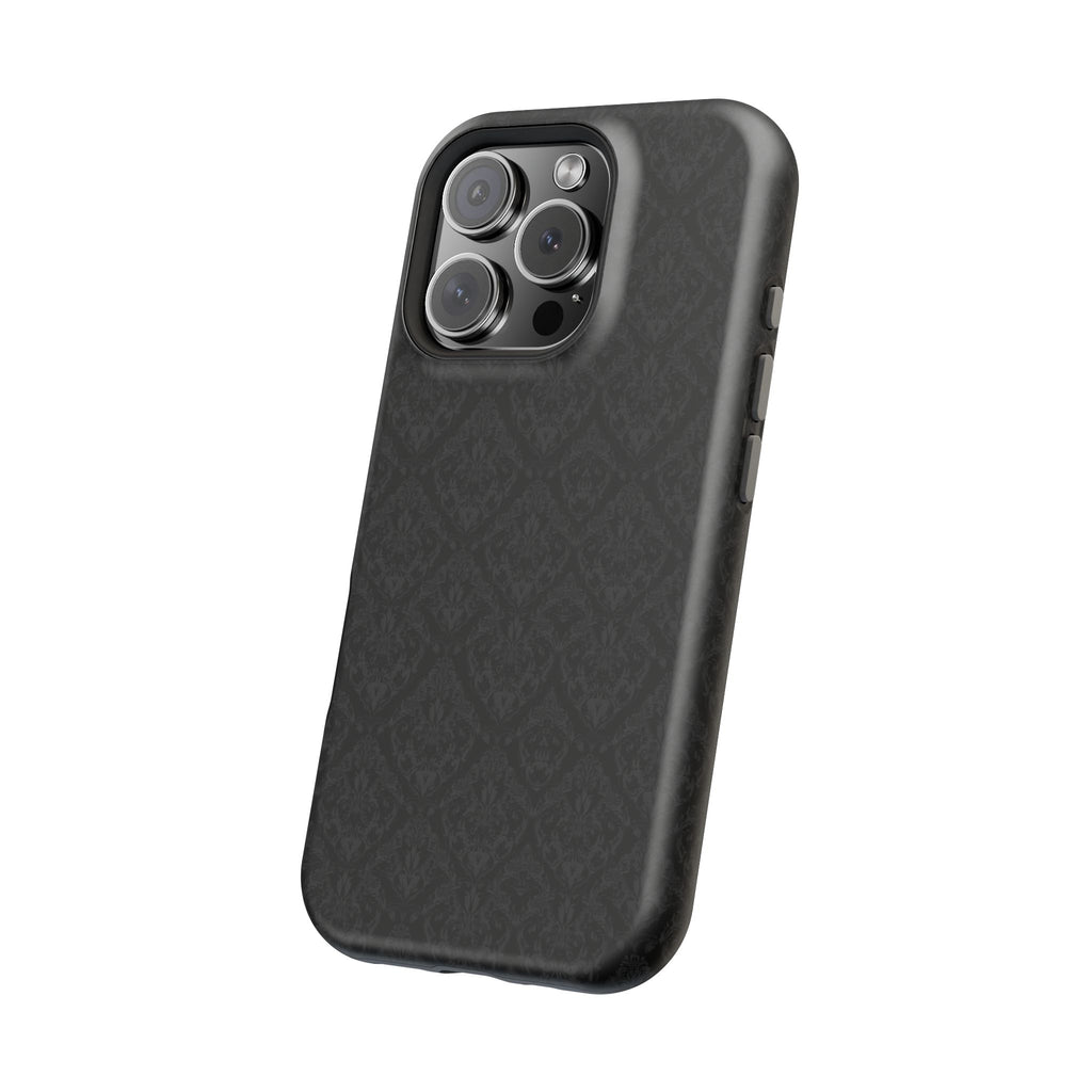 Black Damask Magnetic Impact-Resistant Phone Case