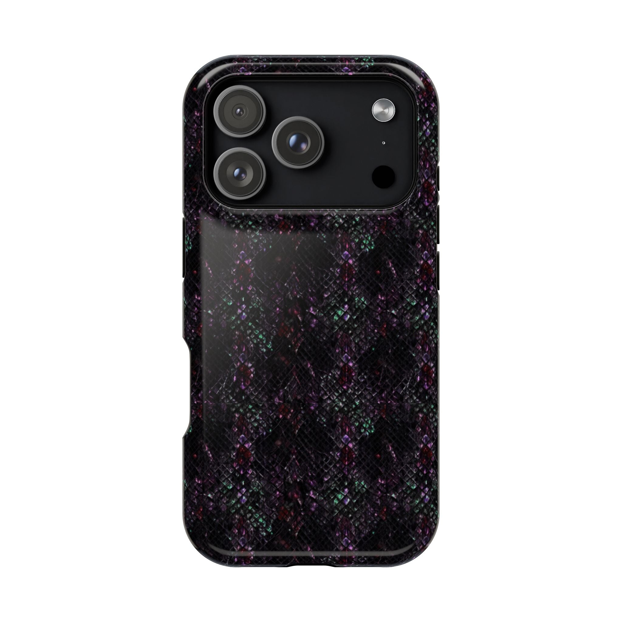Iridescent Snakeskin Magnetic Impact Resistant Phone Case