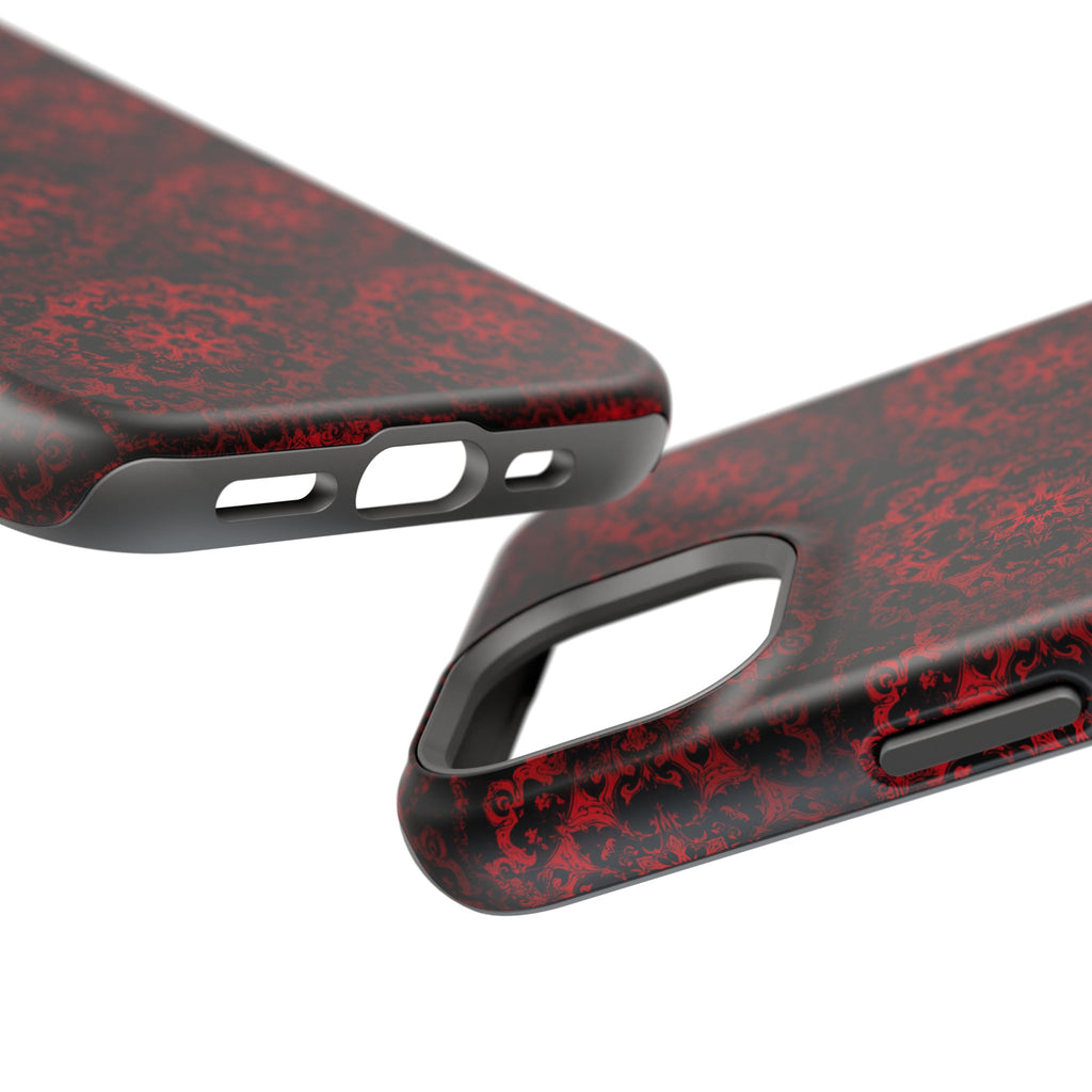 Gothic Red Mandala Magnetic Impact Resistant Phone Cover