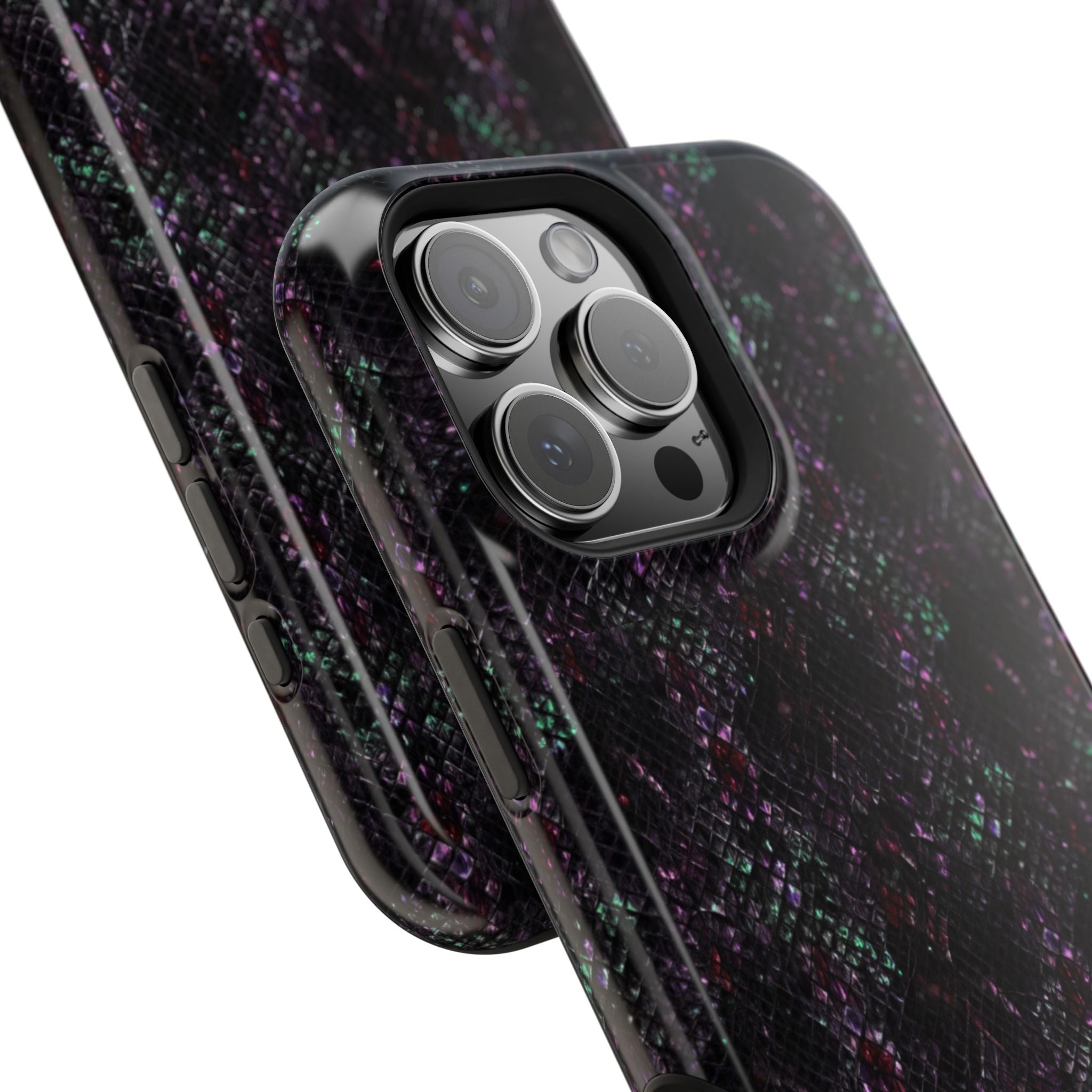 Iridescent Snakeskin Magnetic Impact Resistant Phone Case