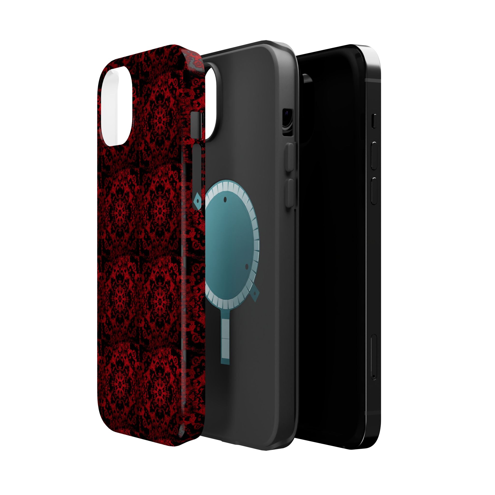 Gothic Red Mandala Magnetic Impact Resistant Phone Cover
