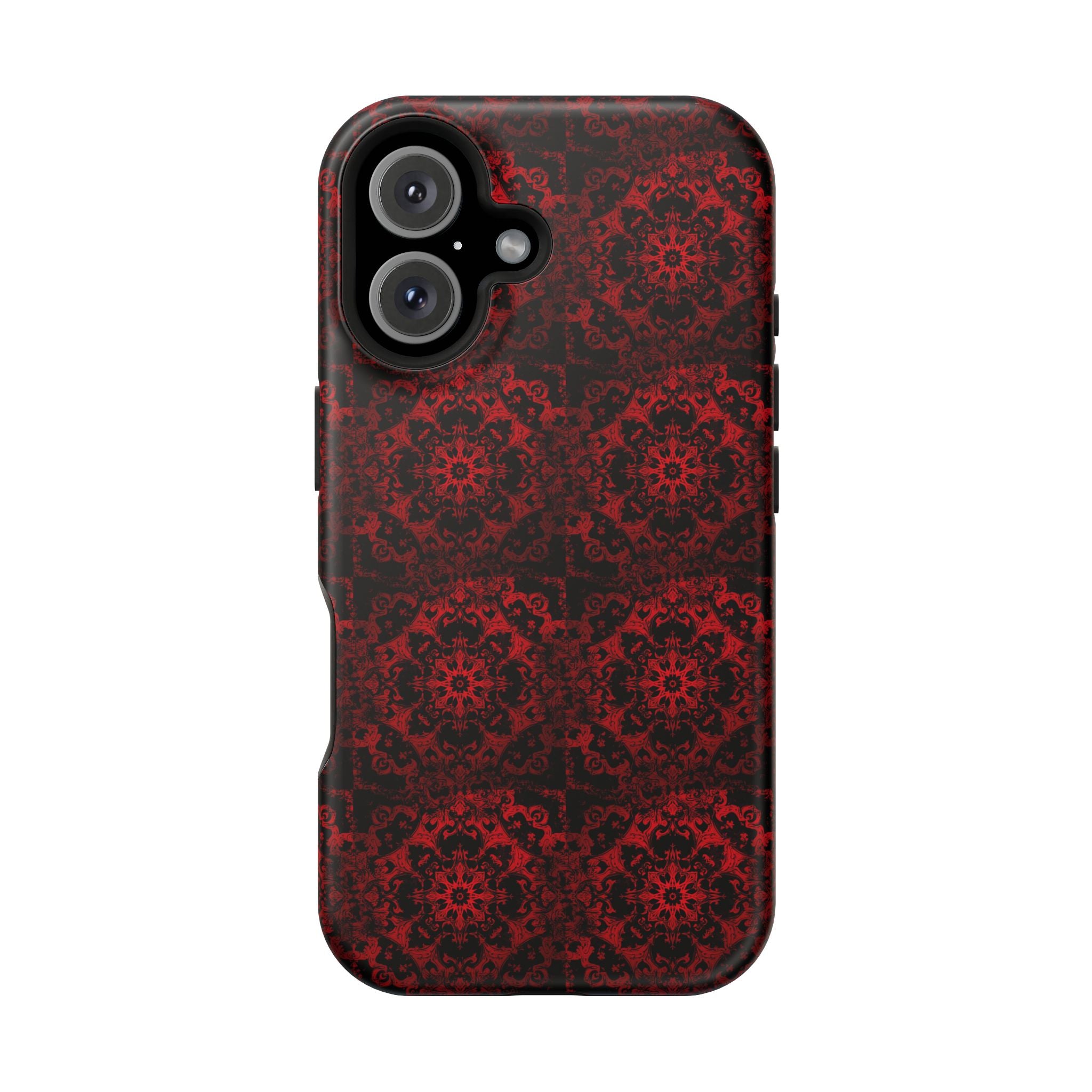 Gothic Red Mandala Magnetic Impact Resistant Phone Cover