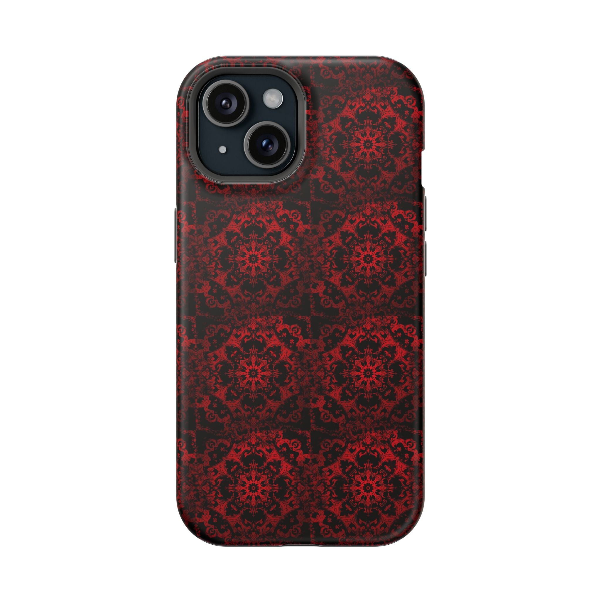 Gothic Red Mandala Magnetic Impact Resistant Phone Cover