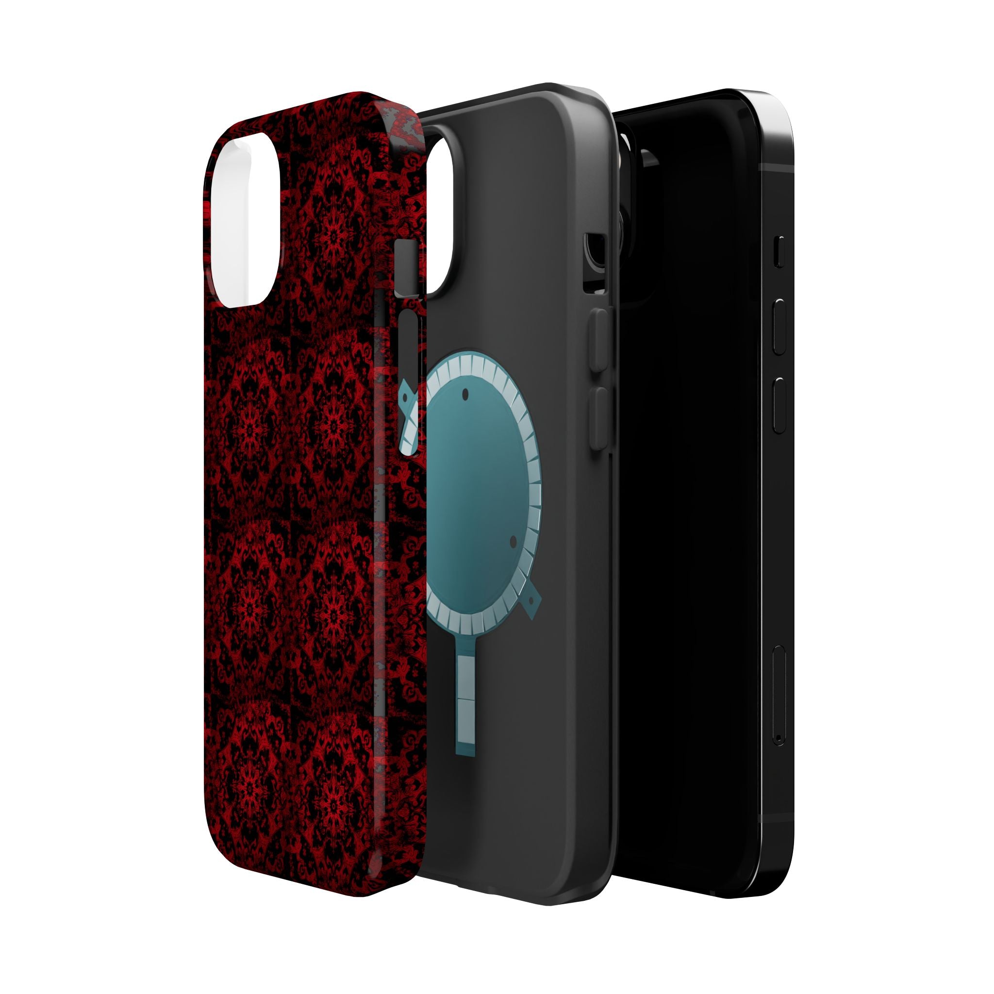 Gothic Red Mandala Magnetic Impact Resistant Phone Cover