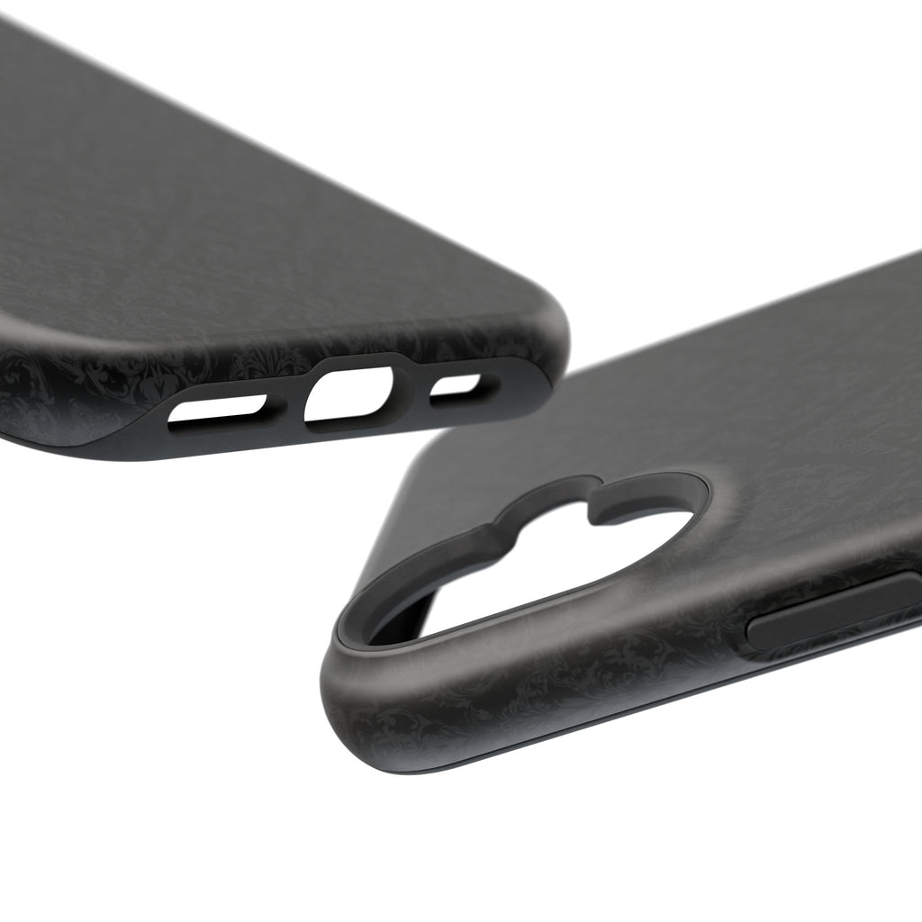Black Damask Magnetic Impact-Resistant Phone Case