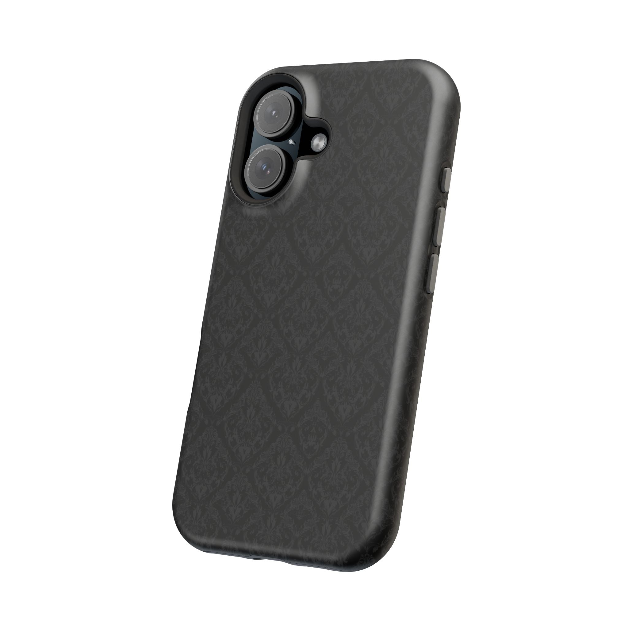 Black Damask Magnetic Impact-Resistant Phone Case