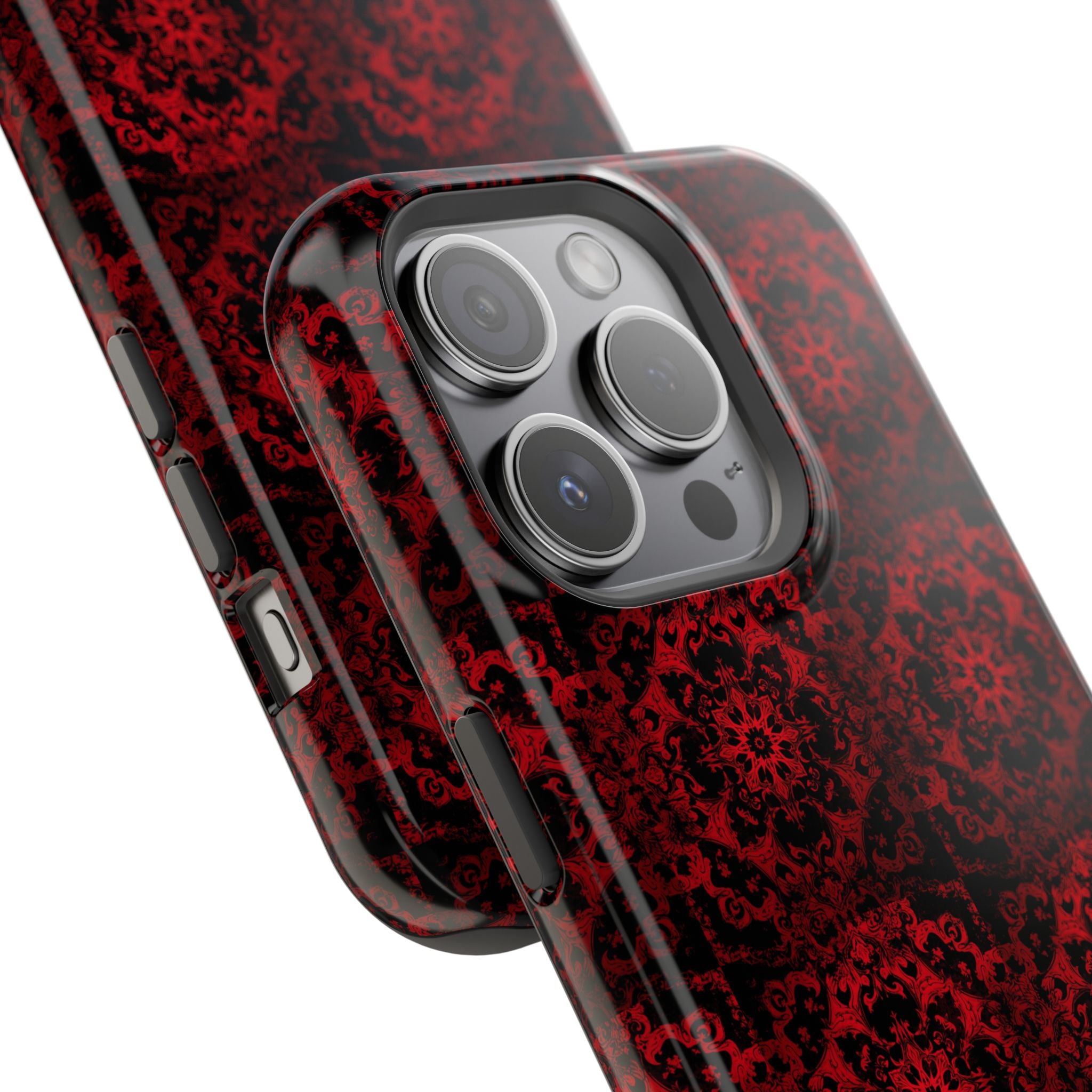 Gothic Red Mandala Magnetic Impact Resistant Phone Cover