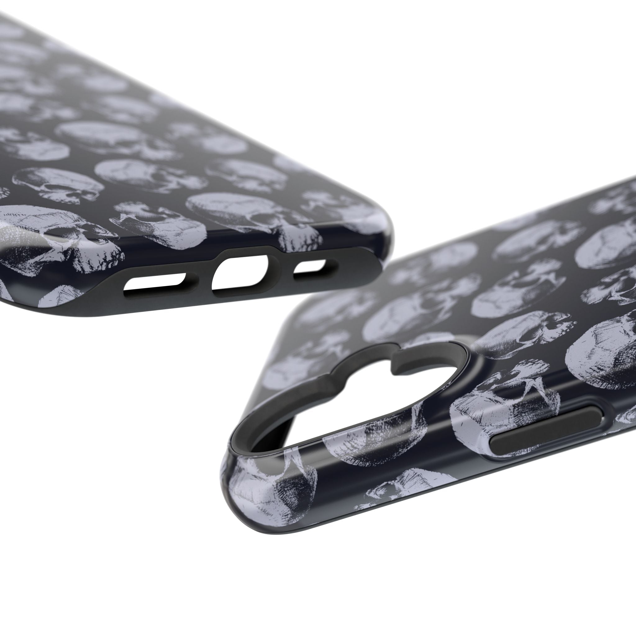 Skull Pattern Magnetic Phone Case — Impact-Resistant iPhone Cover