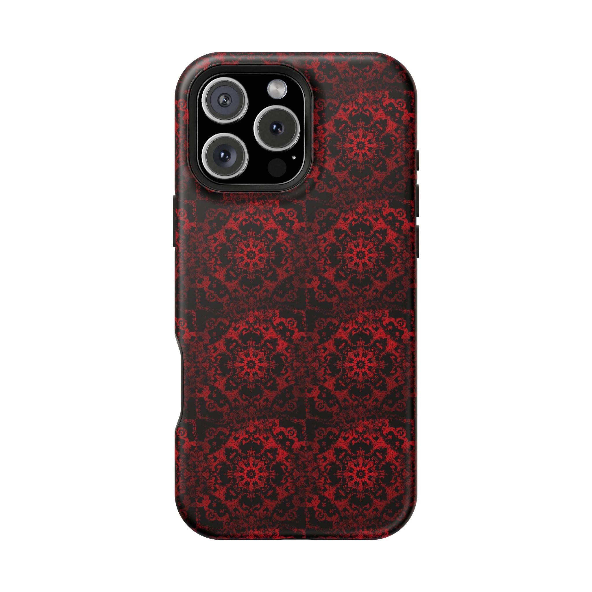 Gothic Red Mandala Magnetic Impact Resistant Phone Cover