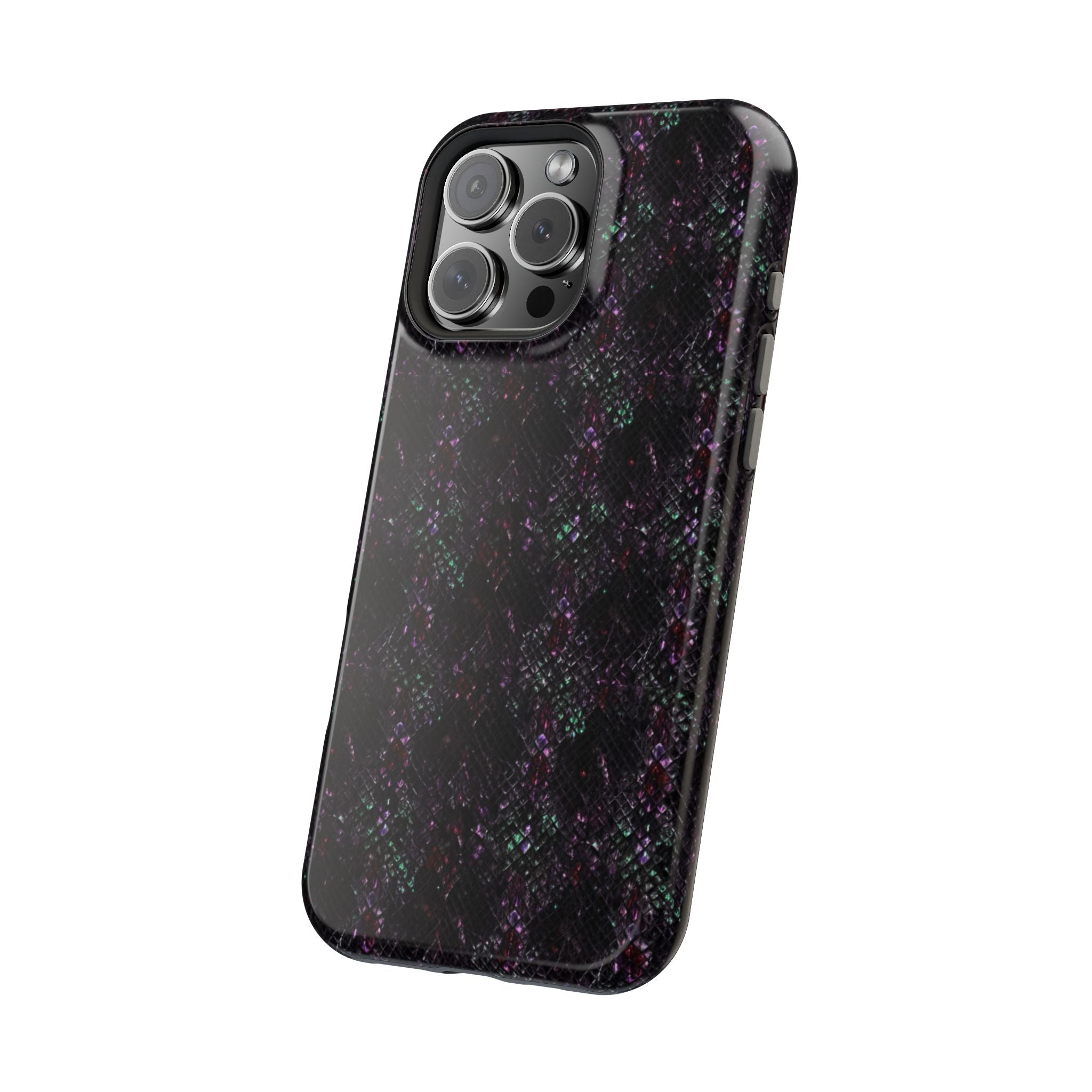 Iridescent Snakeskin Magnetic Impact Resistant Phone Case