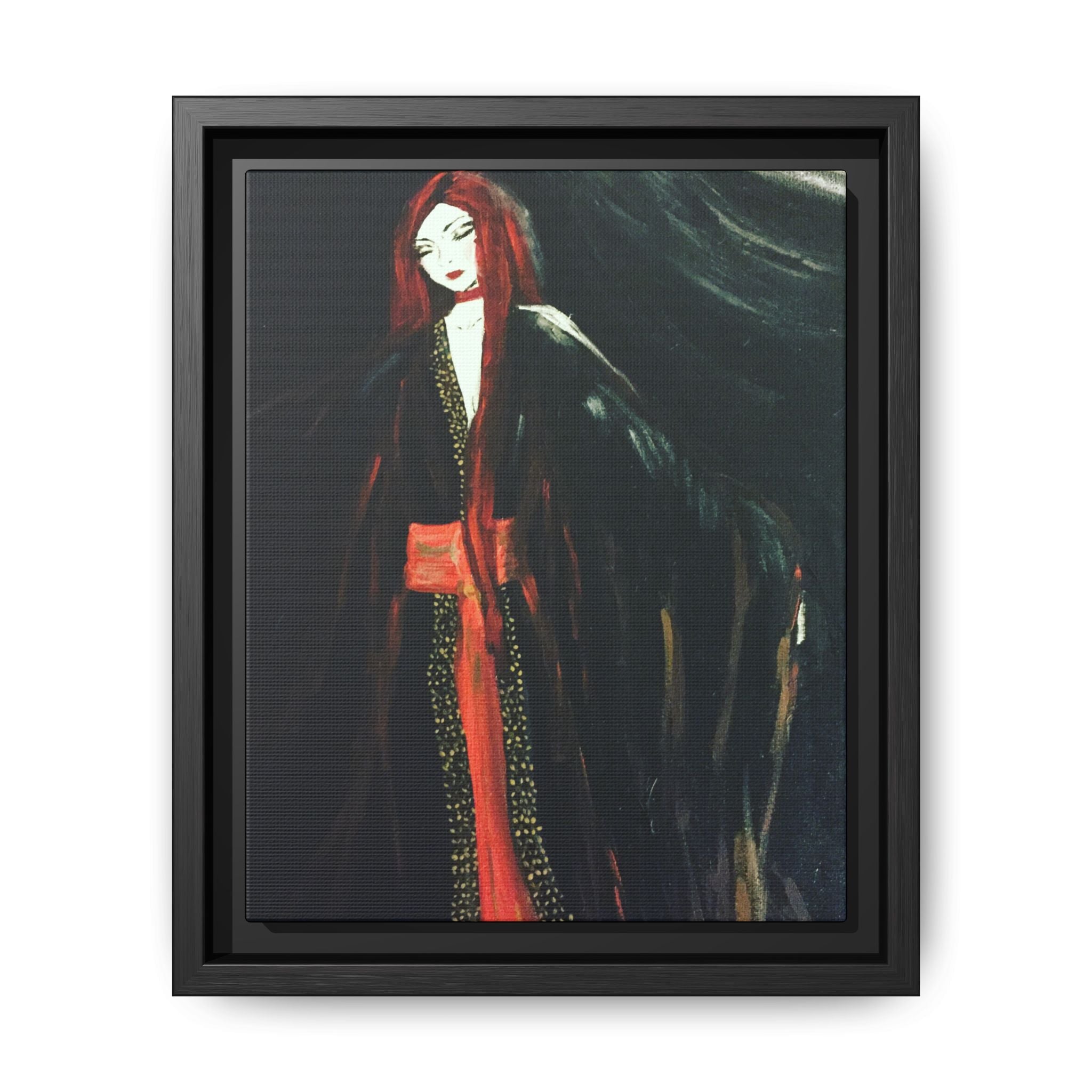 Framed Matte Canvas - The Crimson Lady