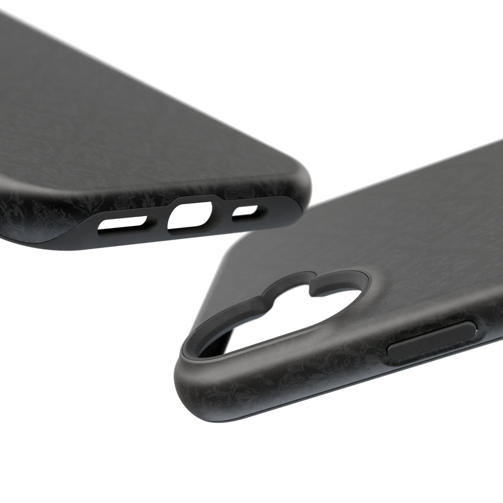 Black Damask Magnetic Impact-Resistant Phone Case