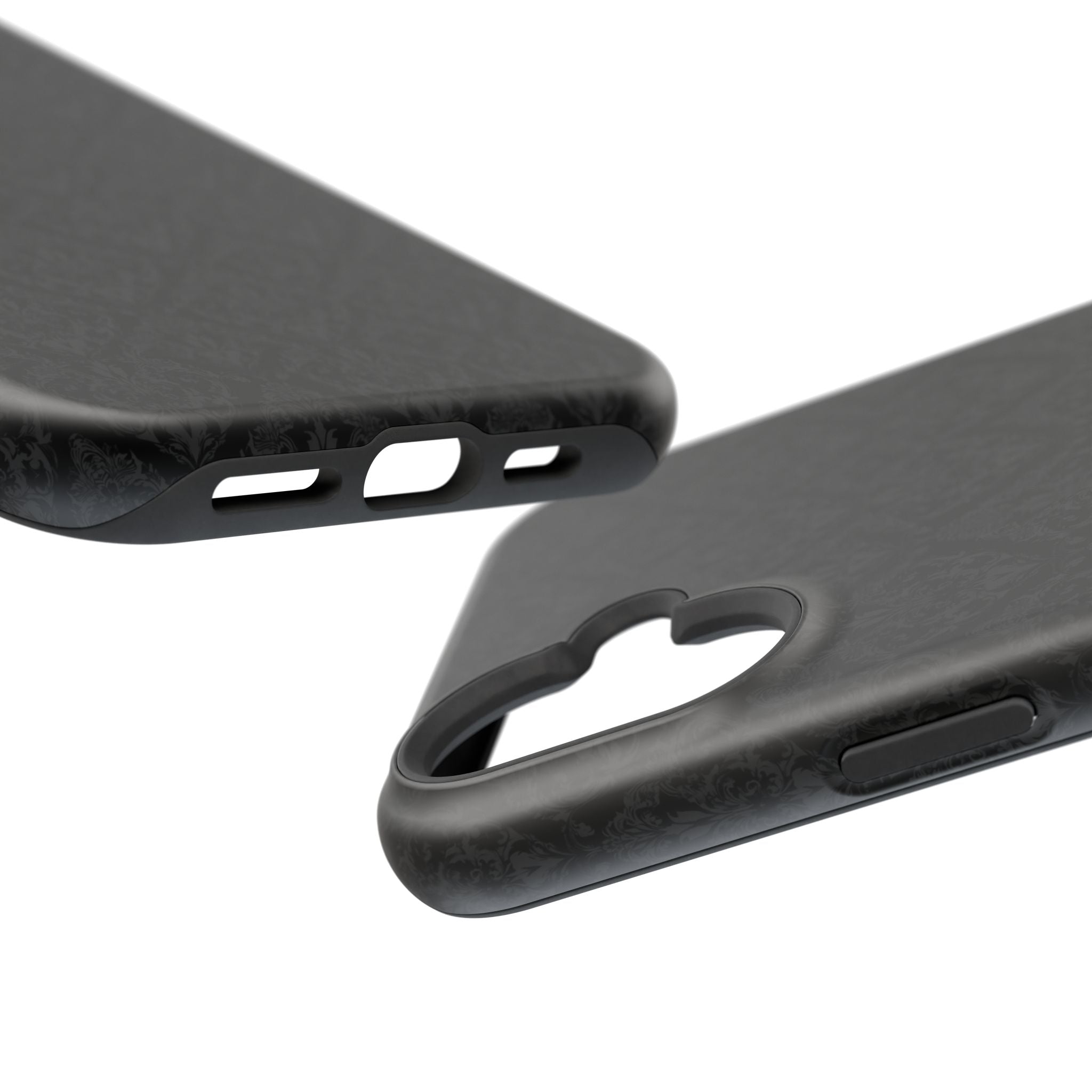 Black Damask Magnetic Impact-Resistant Phone Case