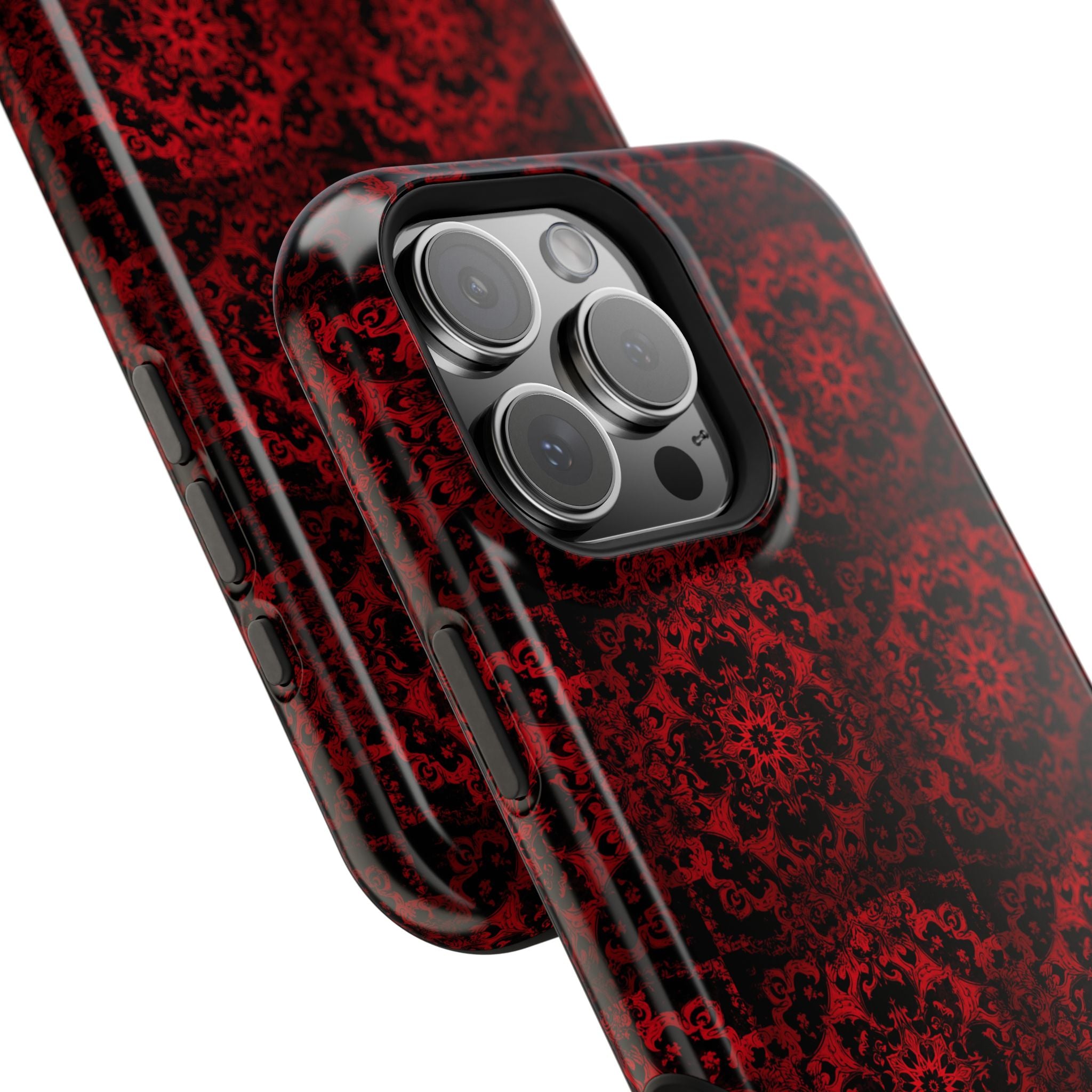 Gothic Red Mandala Magnetic Impact Resistant Phone Cover