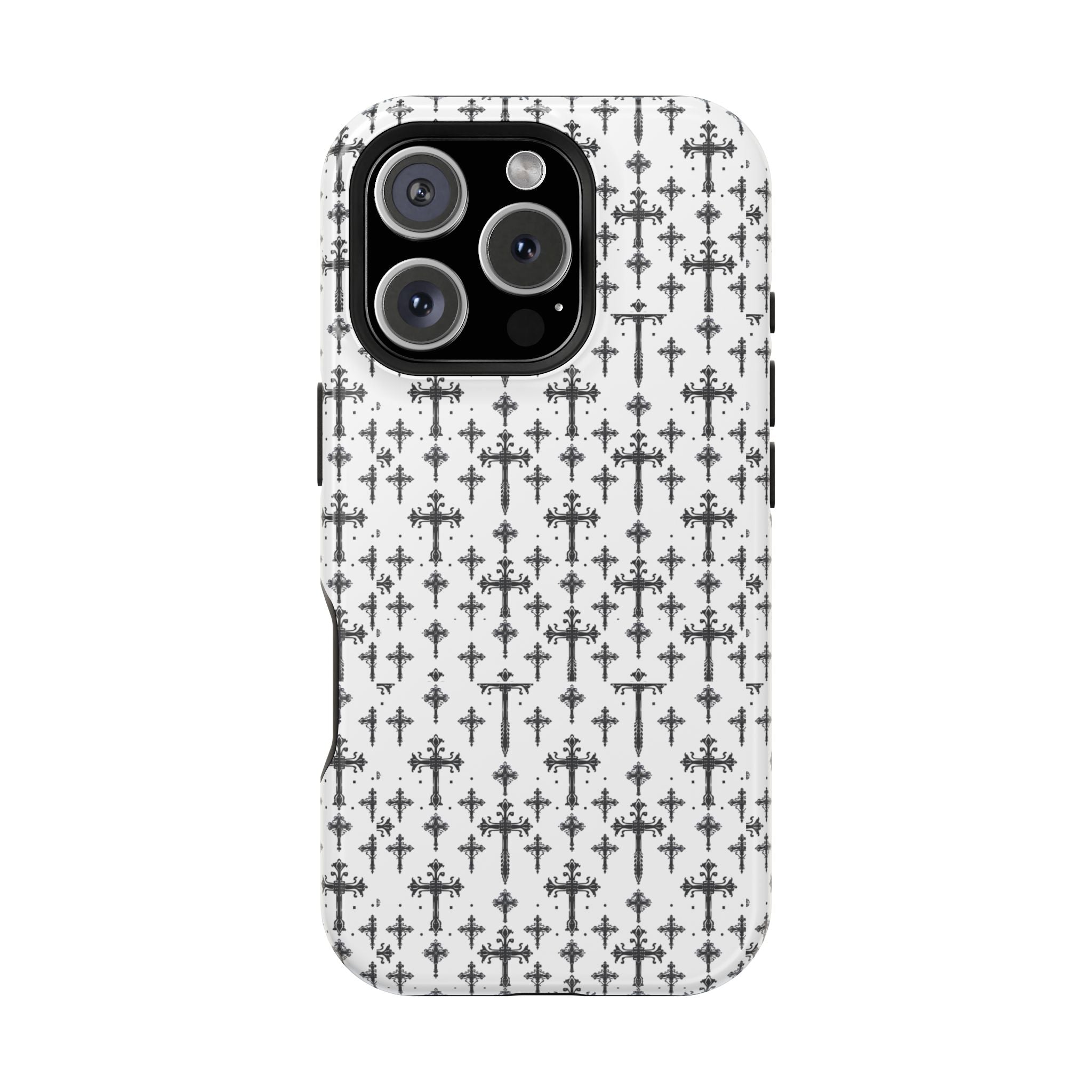 Gothic Cross Magnetic Impact Resistant Phone Case
