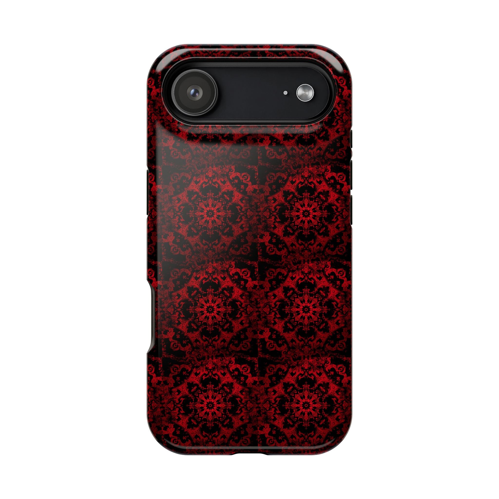 Gothic Red Mandala Magnetic Impact Resistant Phone Cover