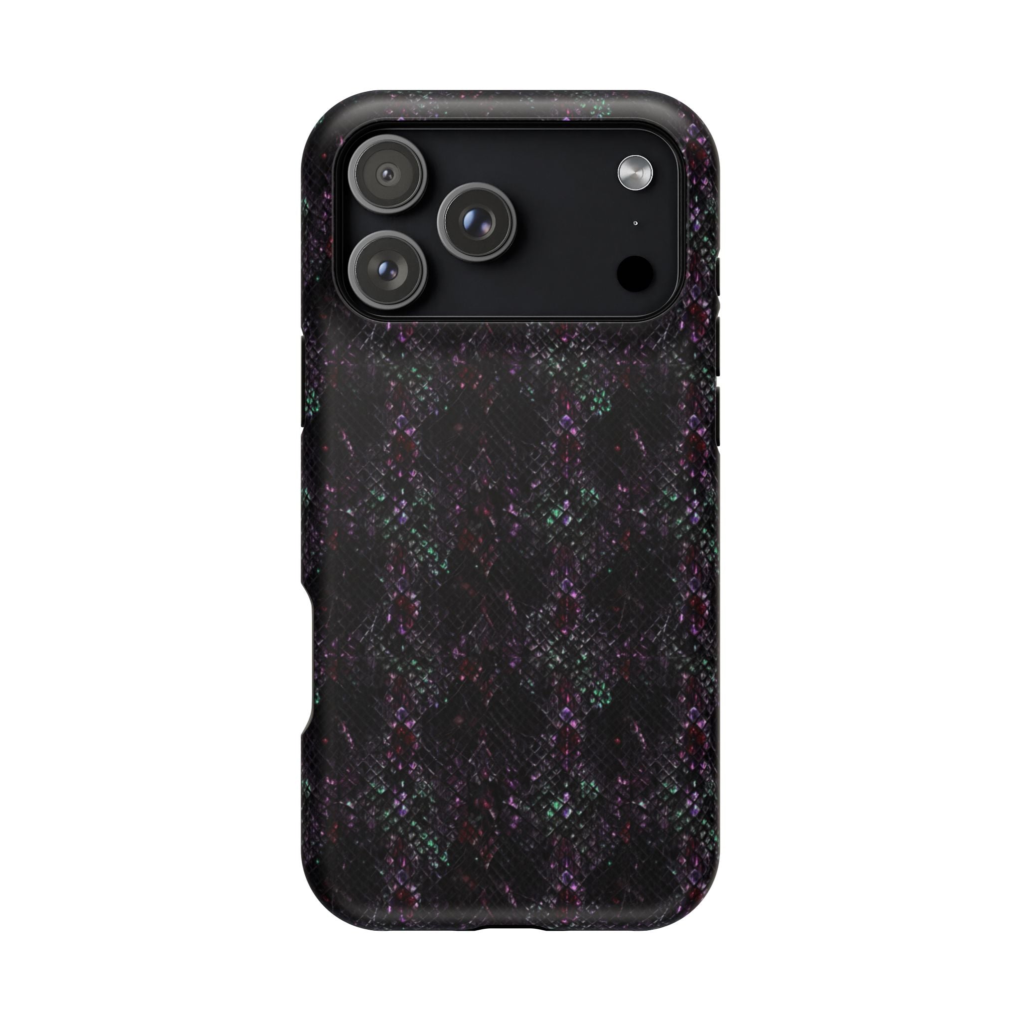 Iridescent Snakeskin Magnetic Impact Resistant Phone Case