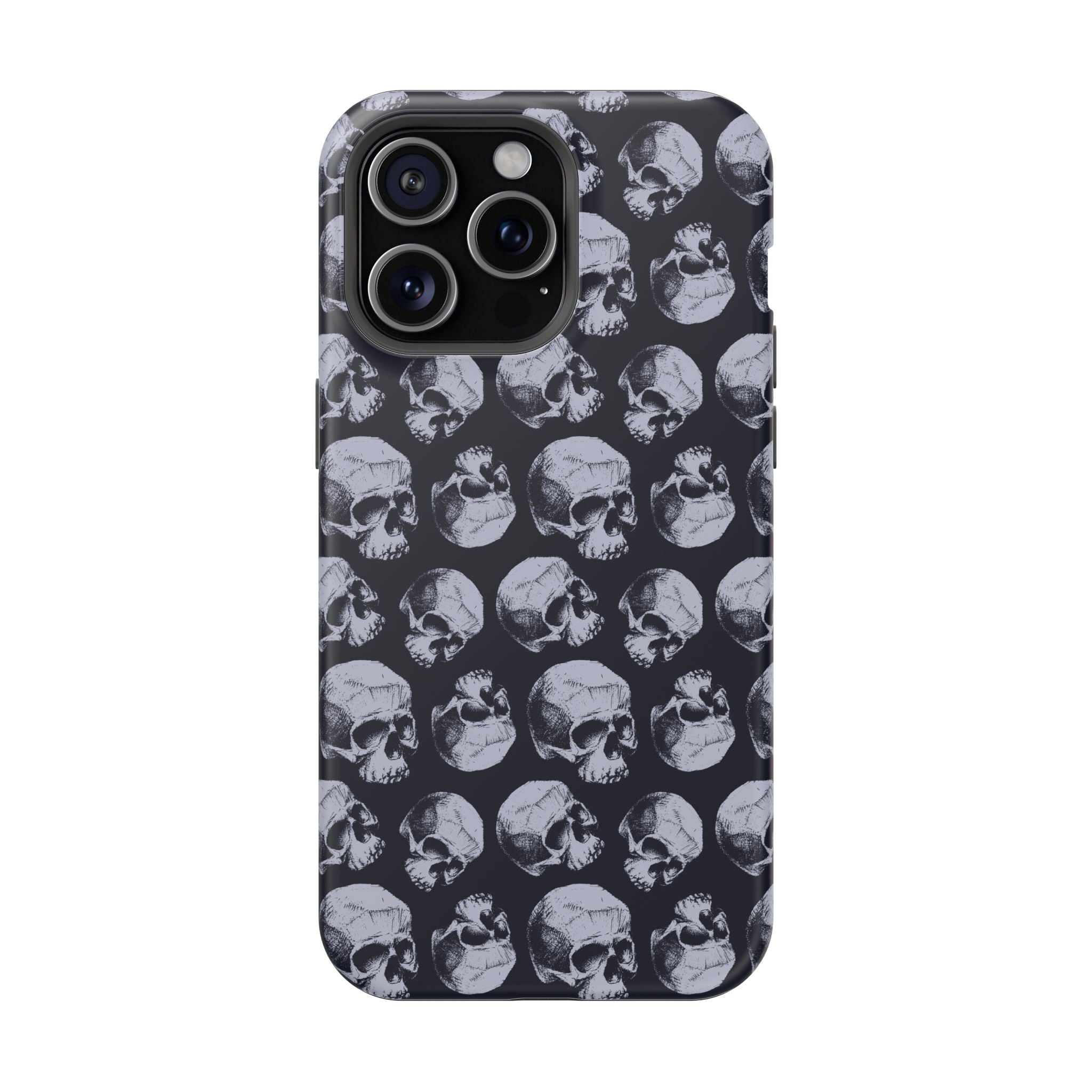 Skull Pattern Magnetic Phone Case — Impact-Resistant iPhone Cover