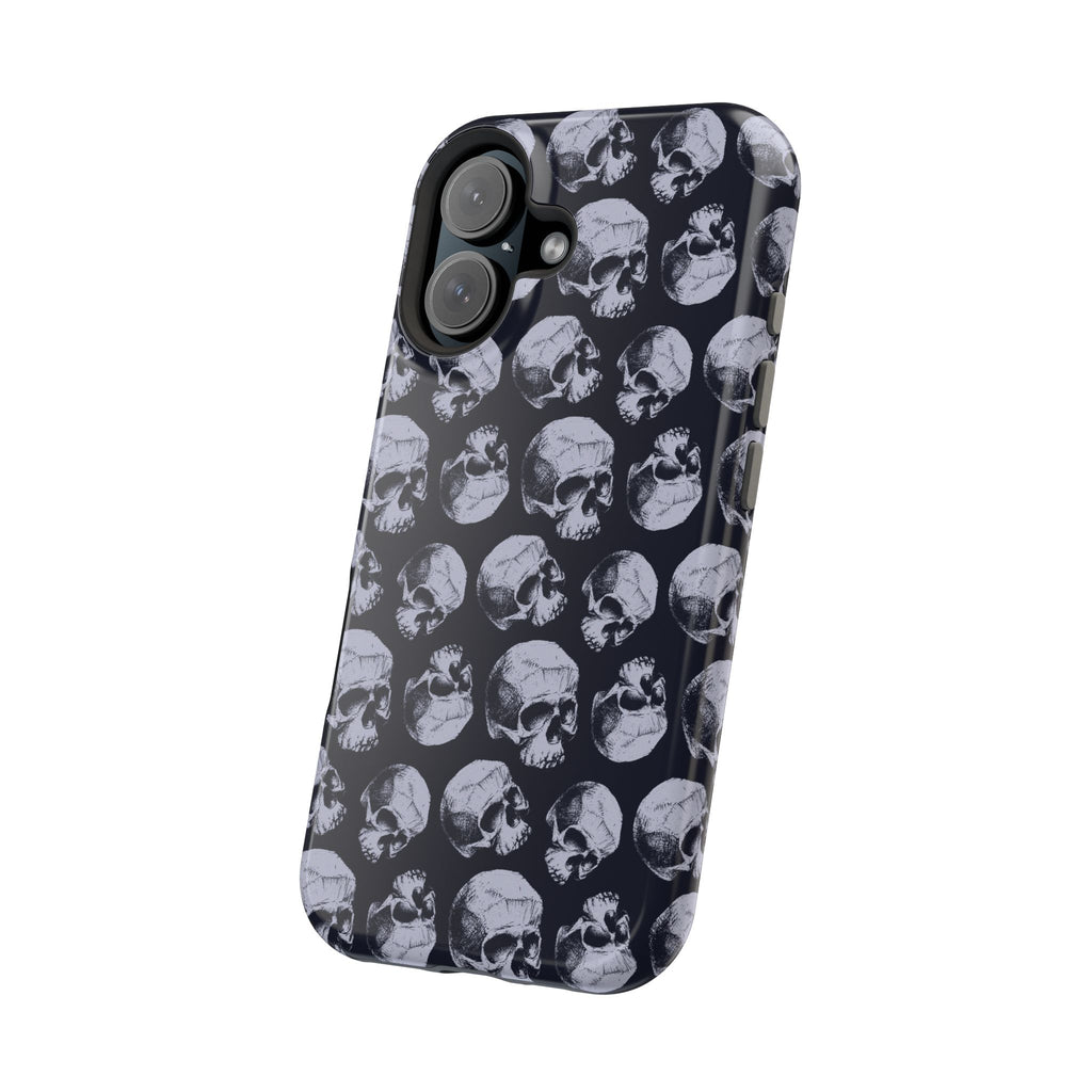 Skull Pattern Magnetic Phone Case — Impact-Resistant iPhone Cover