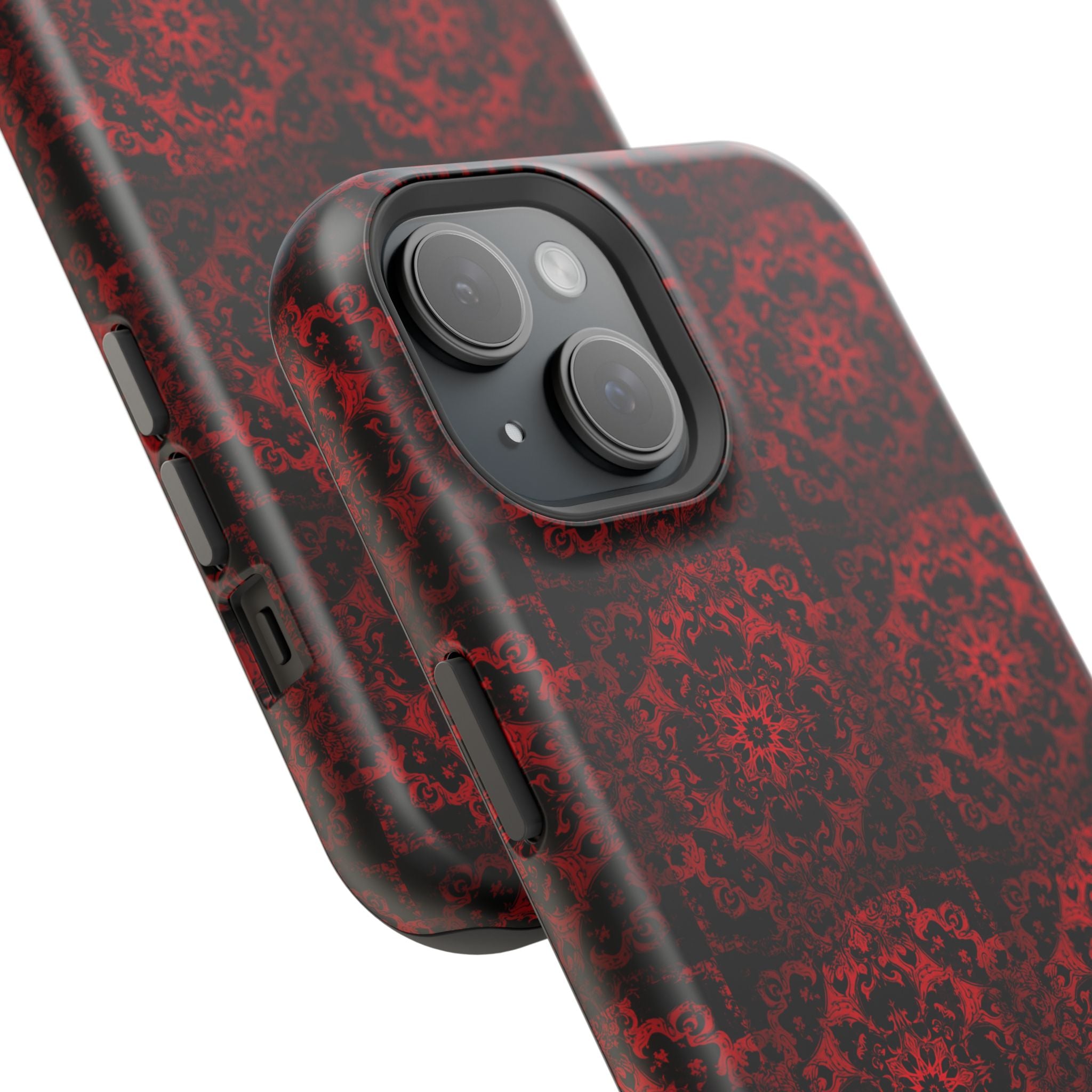 Gothic Red Mandala Magnetic Impact Resistant Phone Cover
