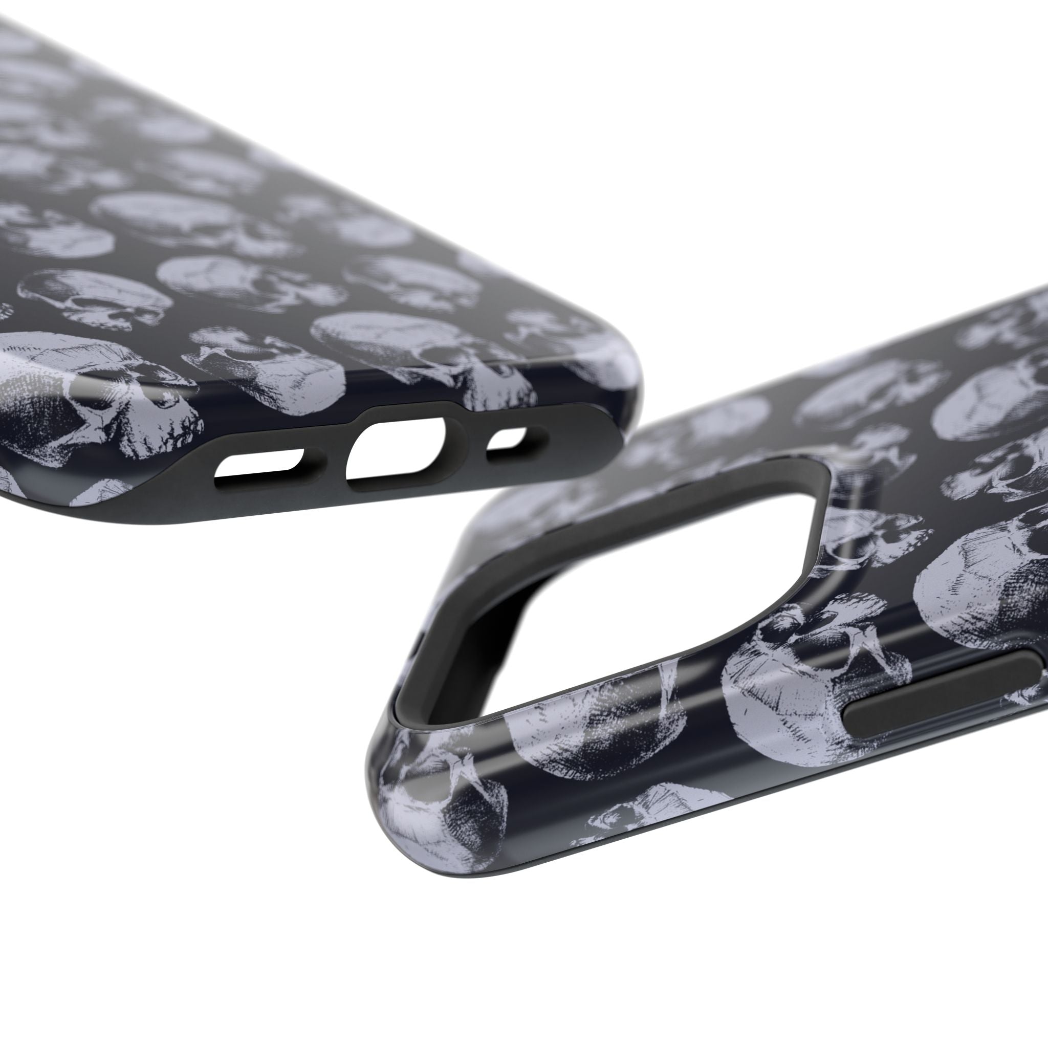 Skull Pattern Magnetic Phone Case — Impact-Resistant iPhone Cover