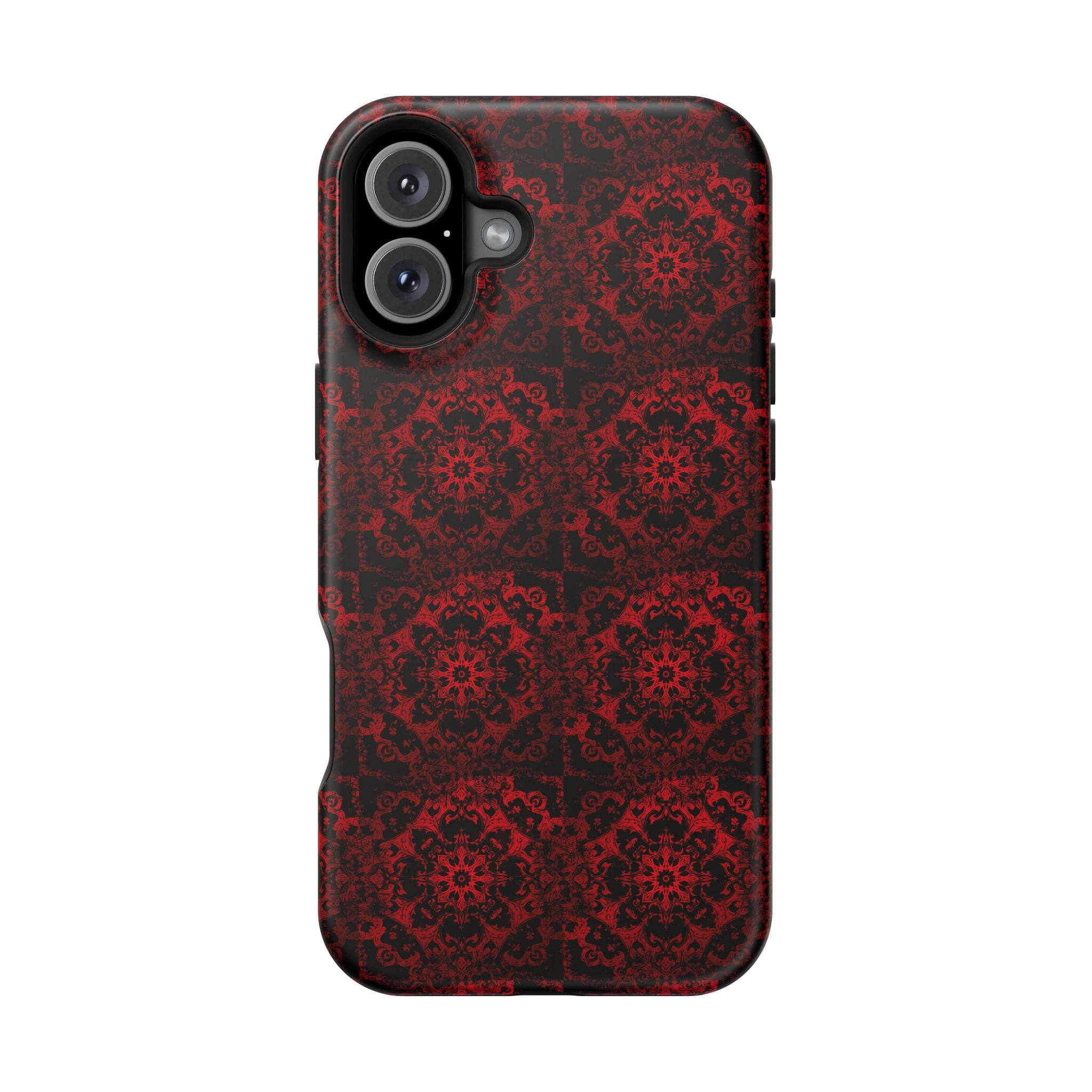 Gothic Red Mandala Magnetic Impact Resistant Phone Cover