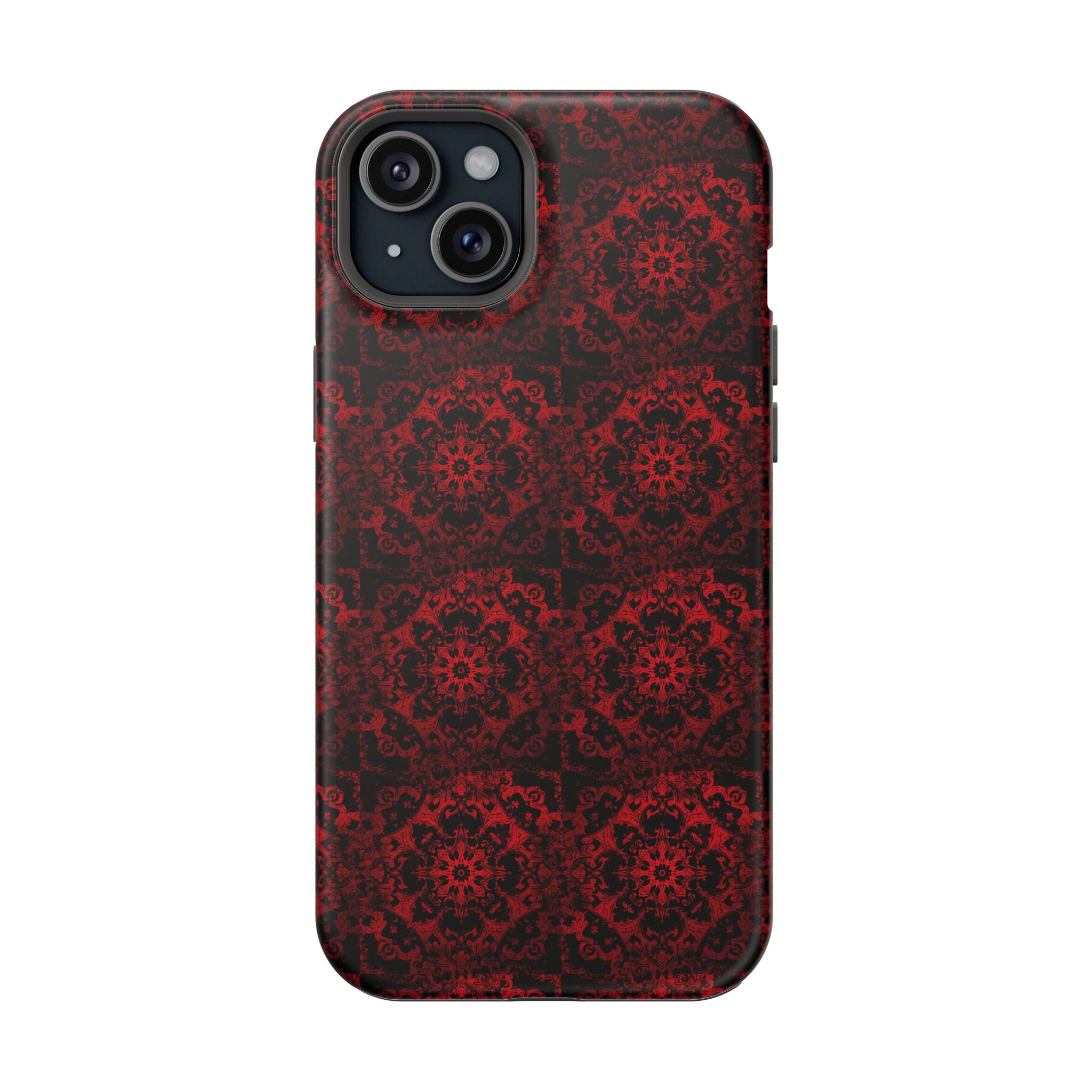 Gothic Red Mandala Magnetic Impact Resistant Phone Cover