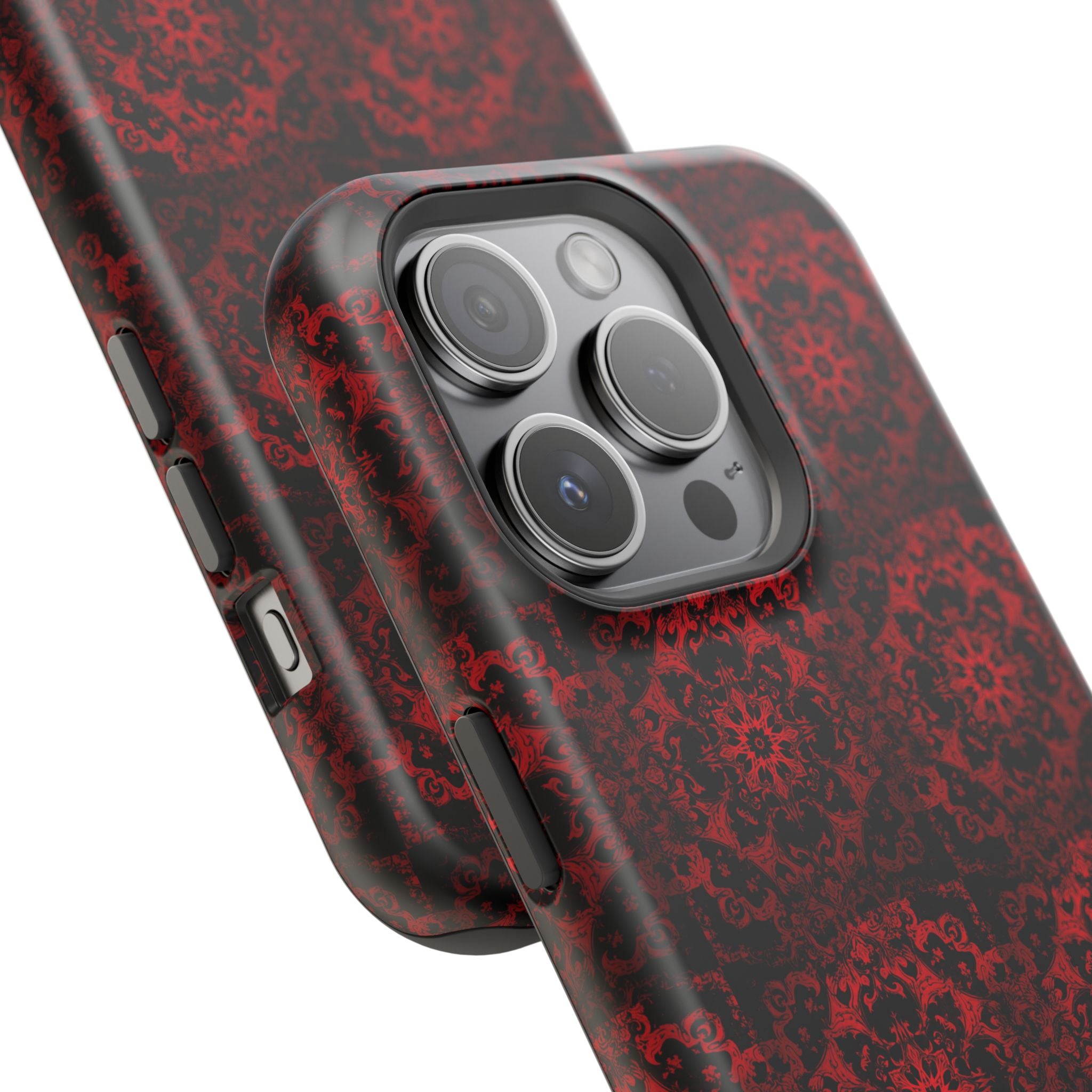 Gothic Red Mandala Magnetic Impact Resistant Phone Cover