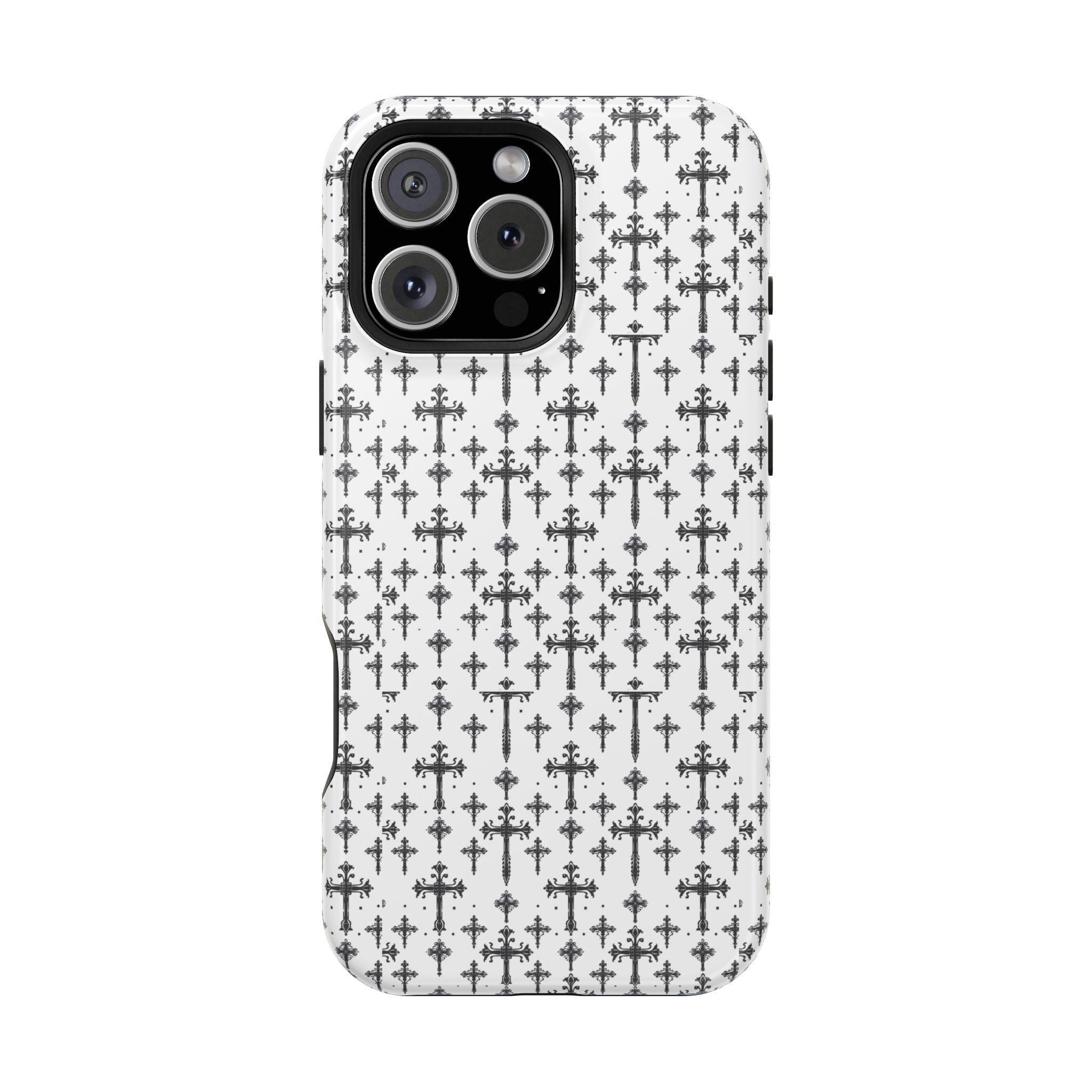 Gothic Cross Magnetic Impact Resistant Phone Case