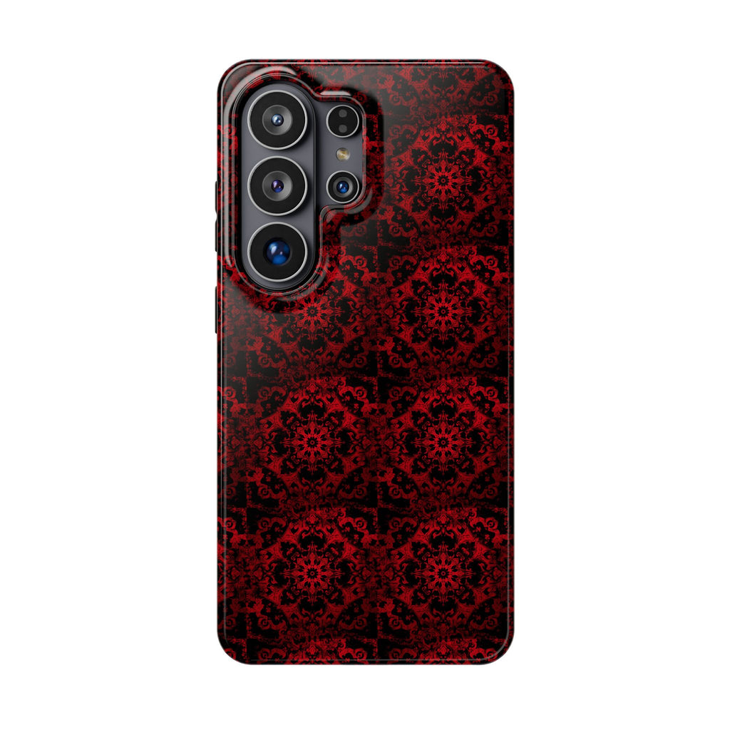 Gothic Red Mandala Magnetic Impact Resistant Phone Cover