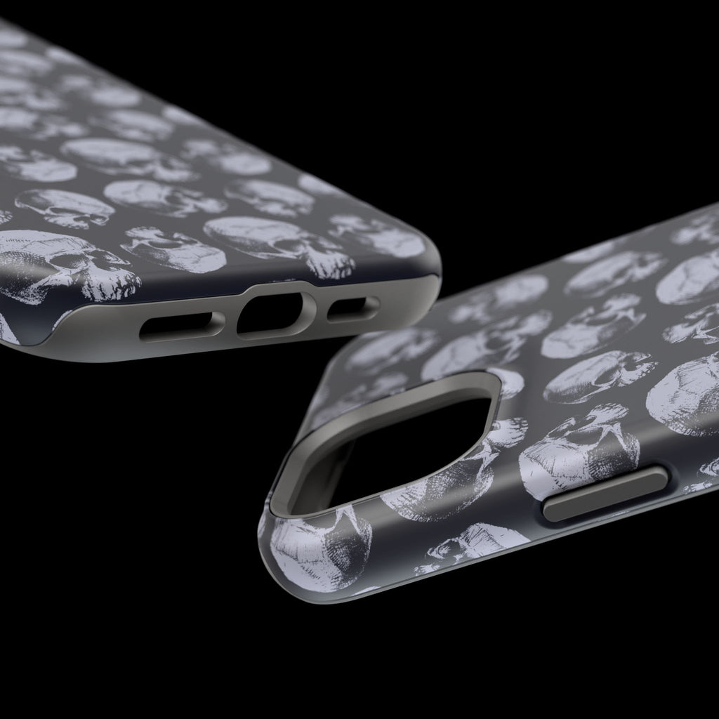 Skull Pattern Magnetic Phone Case — Impact-Resistant iPhone Cover