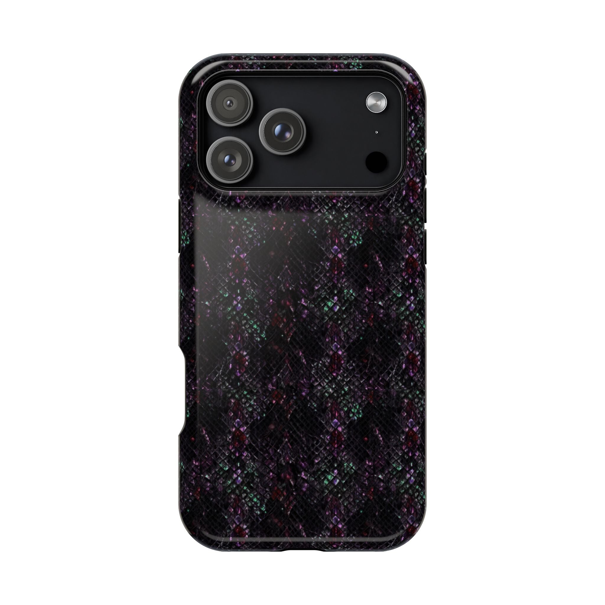 Iridescent Snakeskin Magnetic Impact Resistant Phone Case