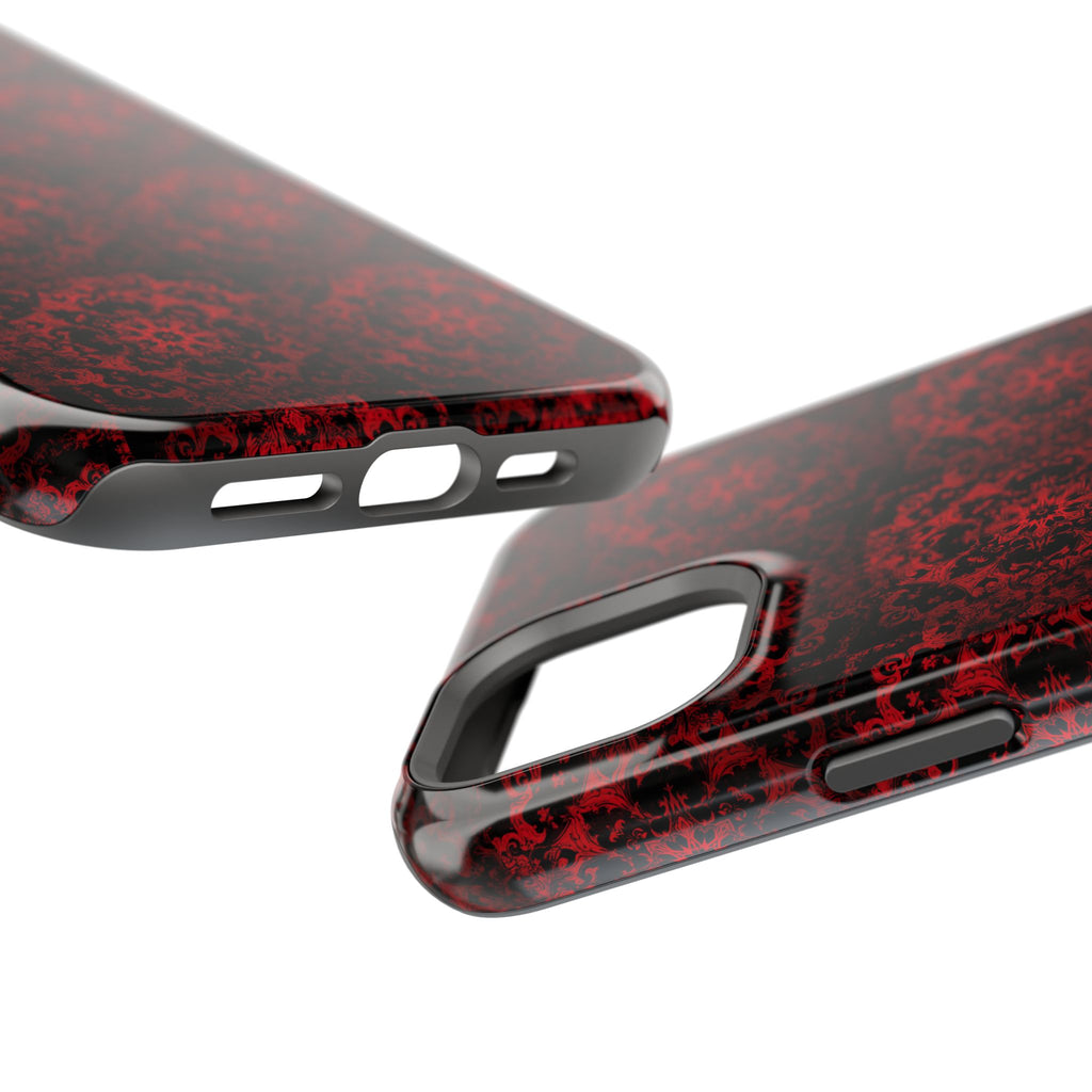 Gothic Red Mandala Magnetic Impact Resistant Phone Cover