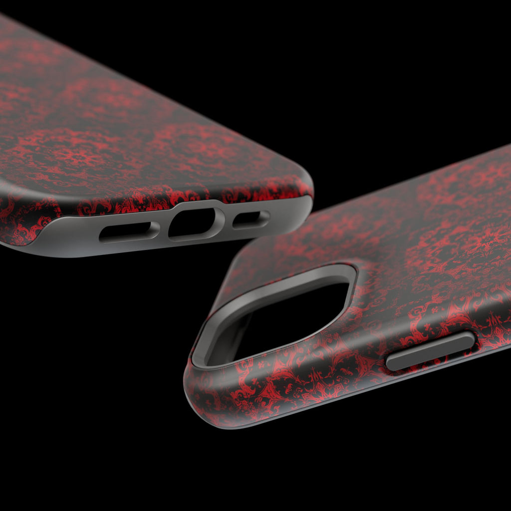 Gothic Red Mandala Magnetic Impact Resistant Phone Cover