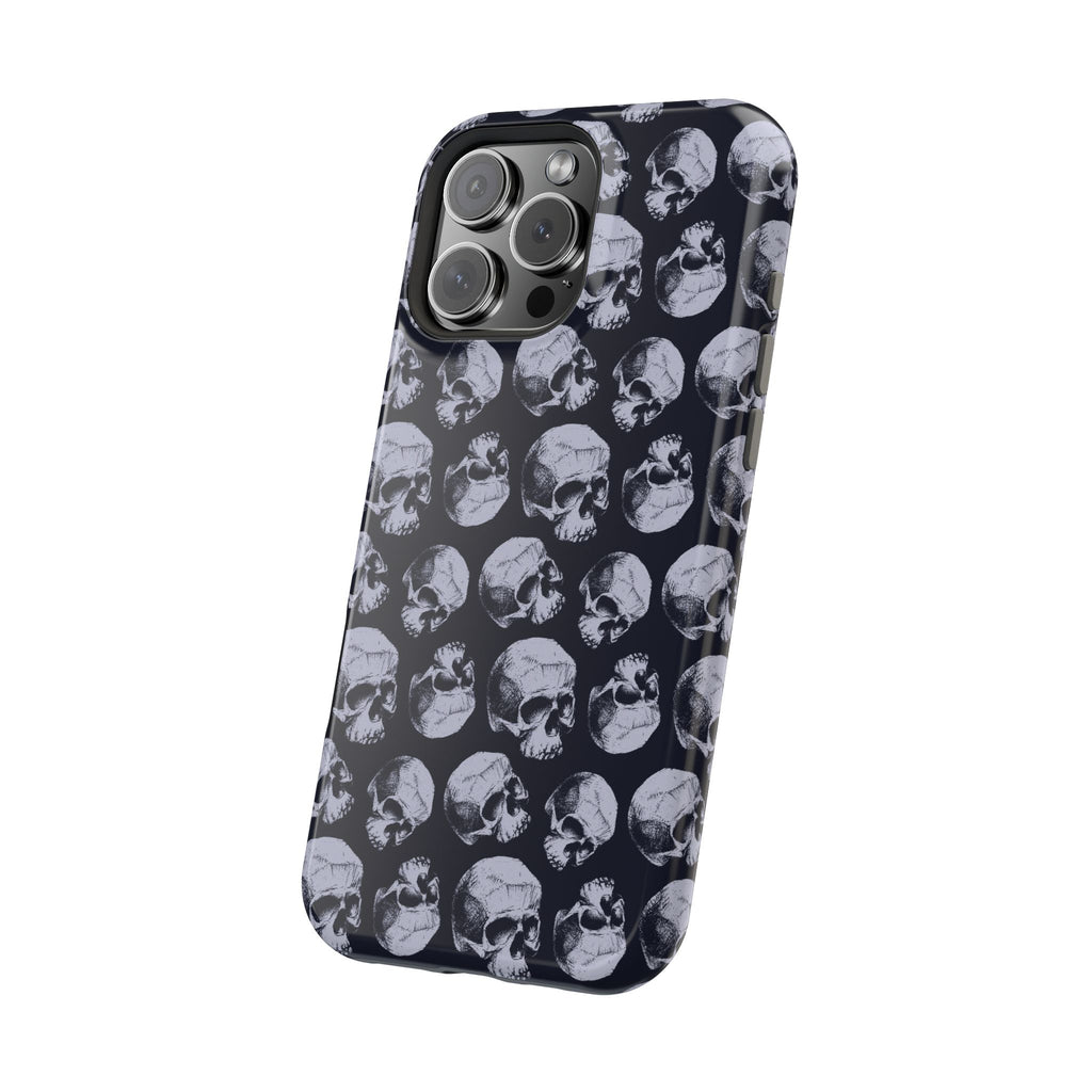 Skull Pattern Magnetic Phone Case — Impact-Resistant iPhone Cover
