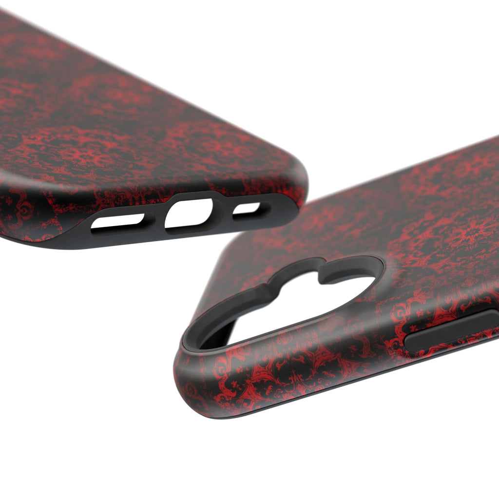 Gothic Red Mandala Magnetic Impact Resistant Phone Cover