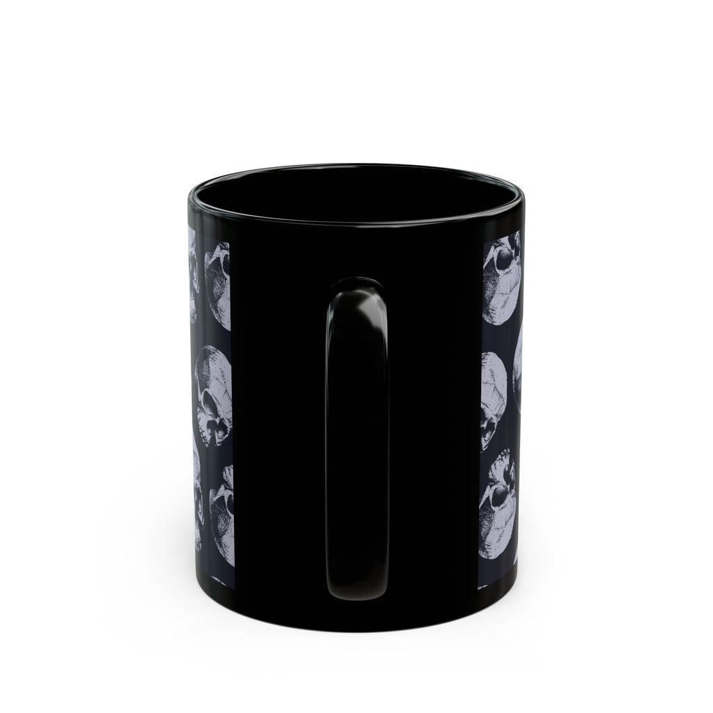 Skull Pattern Black Mug (11 oz)
