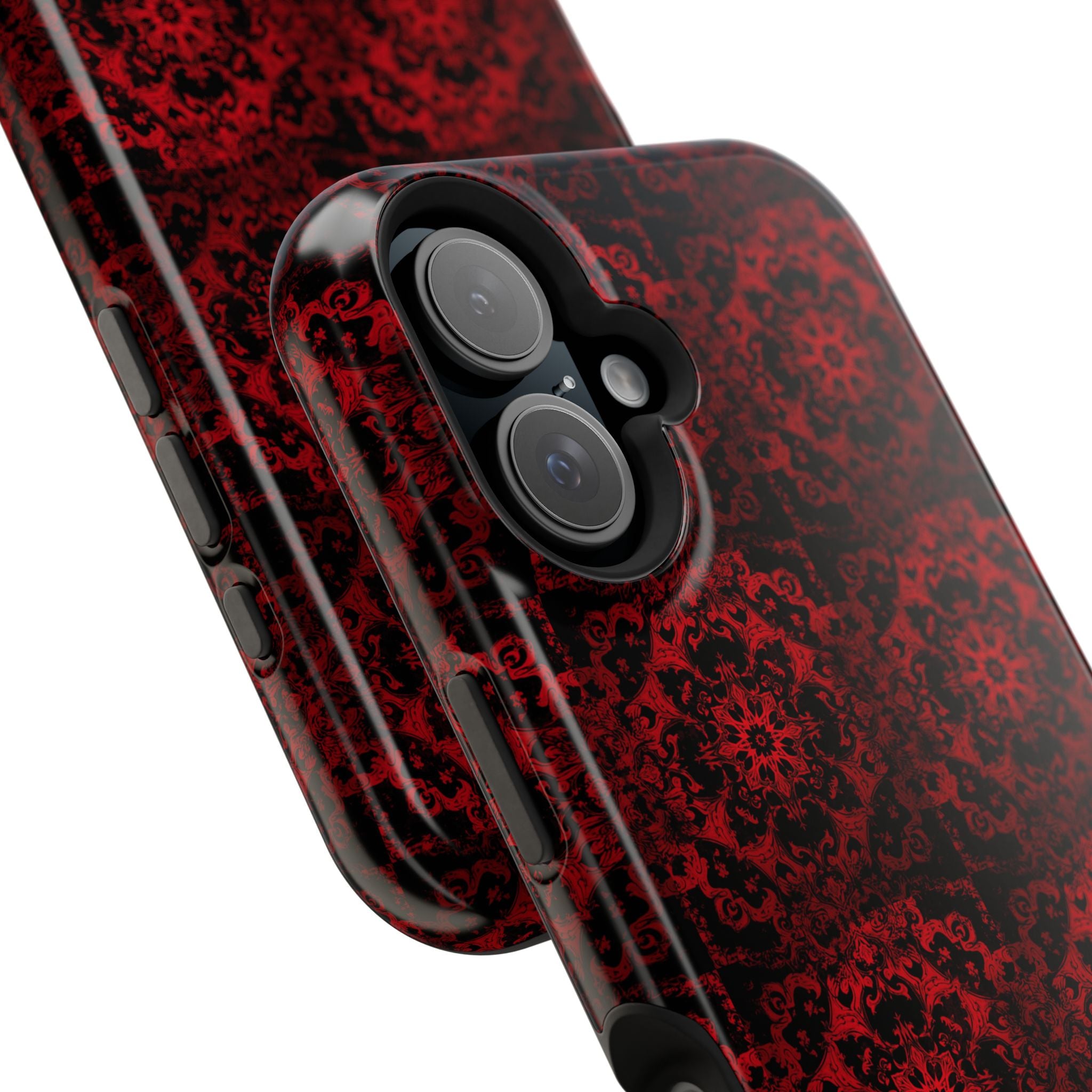 Gothic Red Mandala Magnetic Impact Resistant Phone Cover