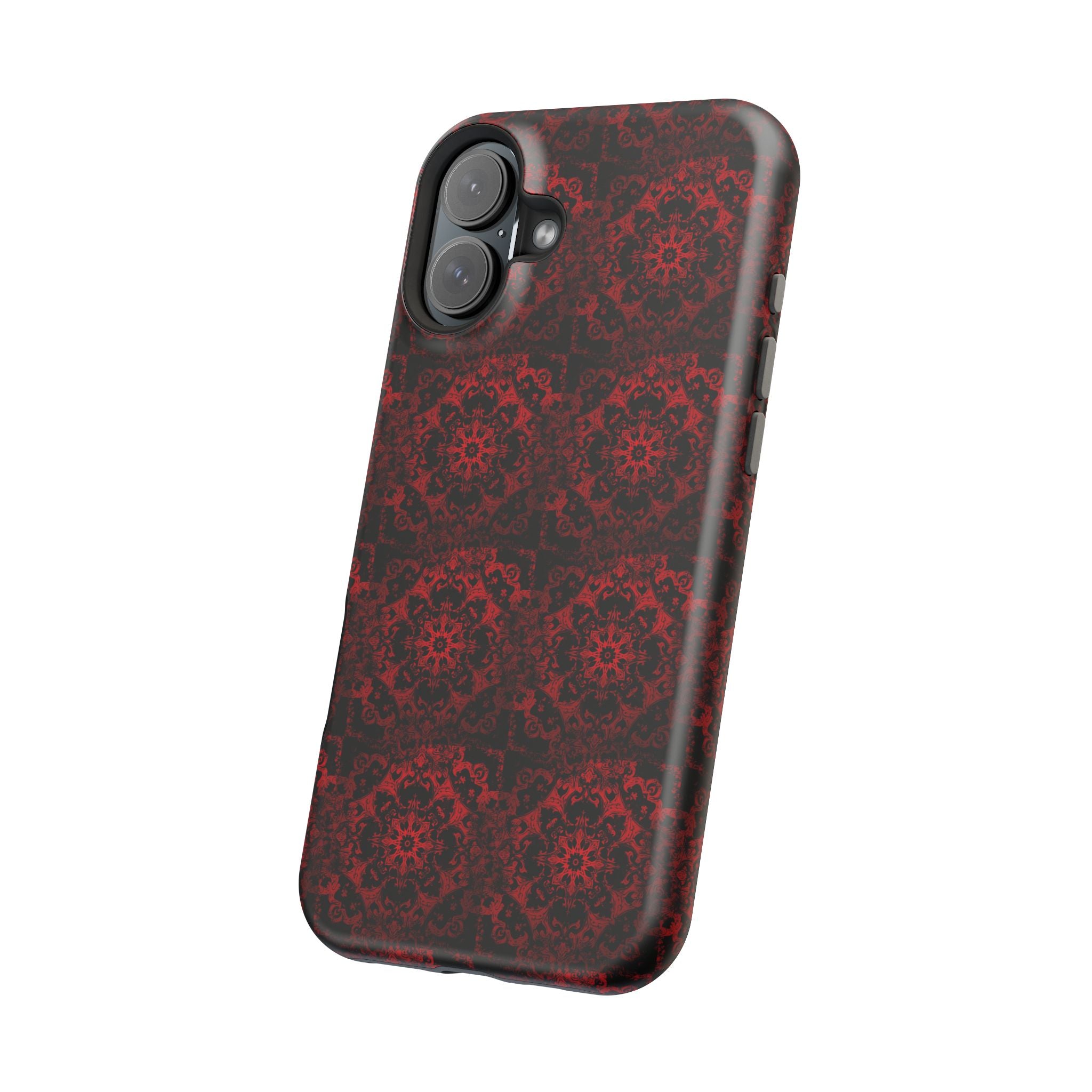 Gothic Red Mandala Magnetic Impact Resistant Phone Cover