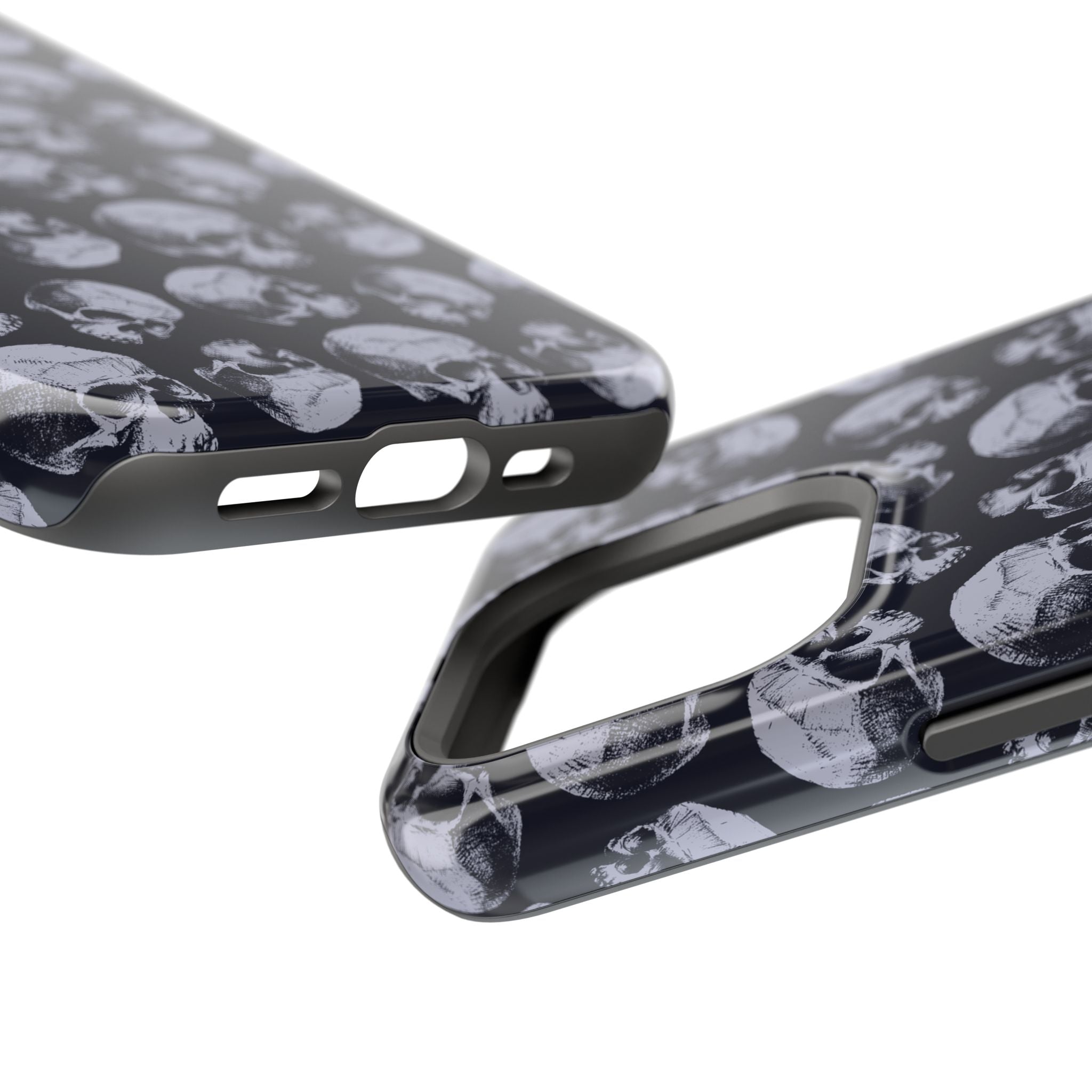 Skull Pattern Magnetic Phone Case — Impact-Resistant iPhone Cover