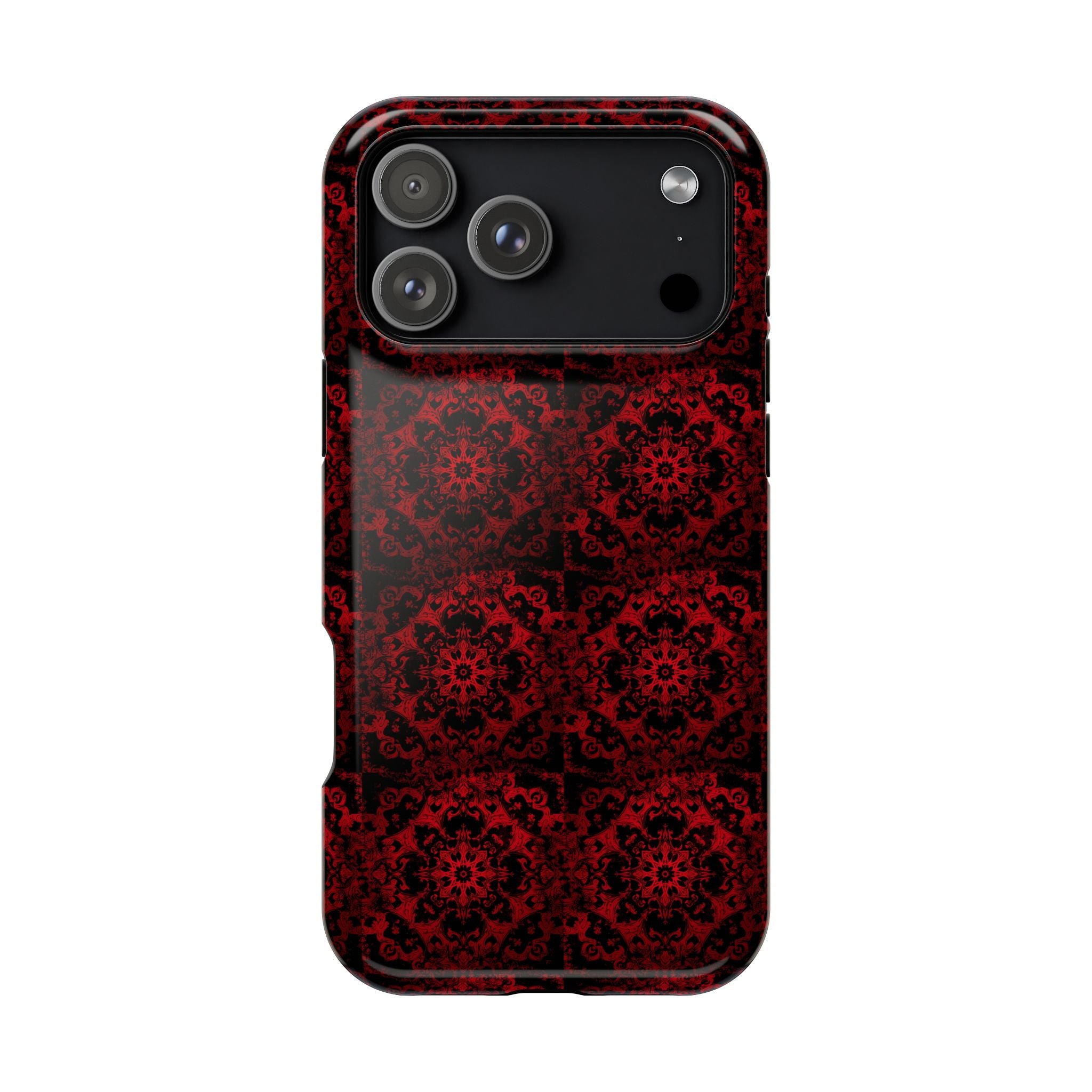 Gothic Red Mandala Magnetic Impact Resistant Phone Cover