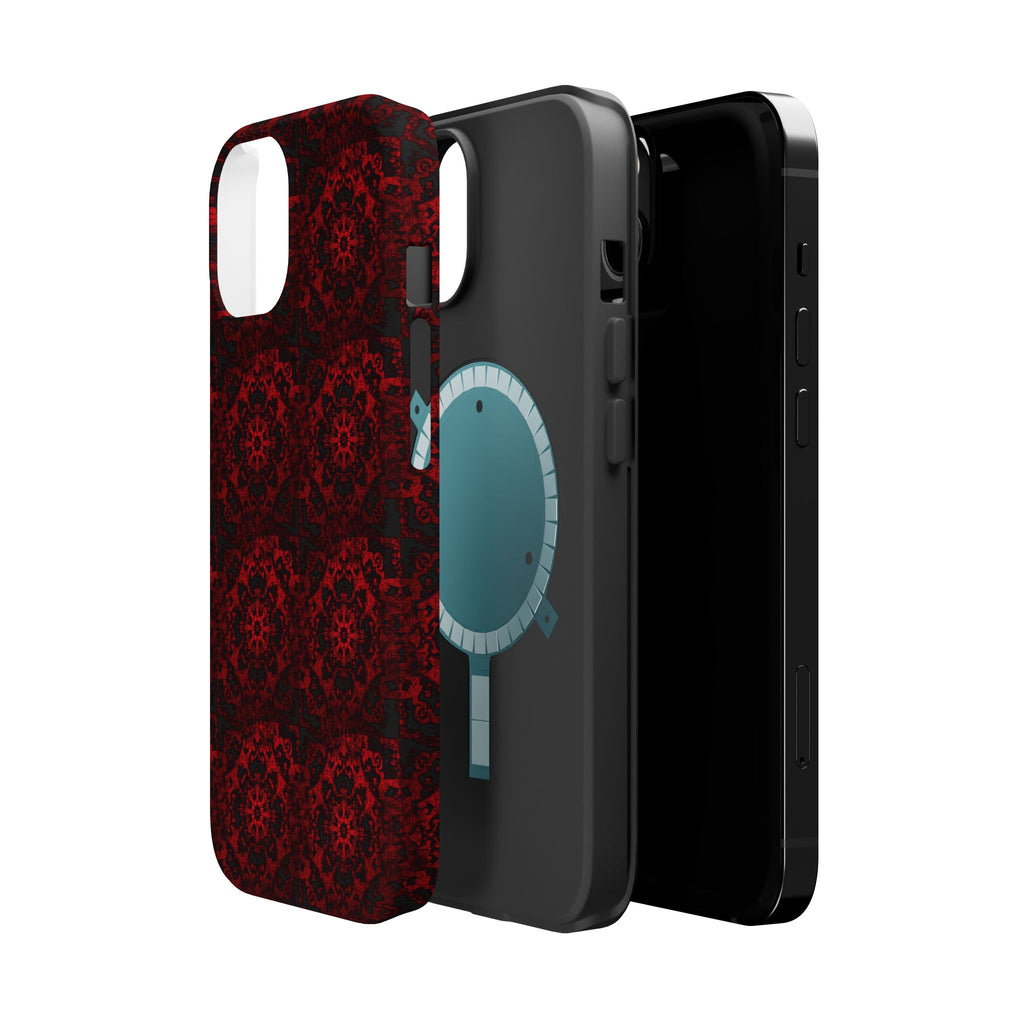 Gothic Red Mandala Magnetic Impact Resistant Phone Cover