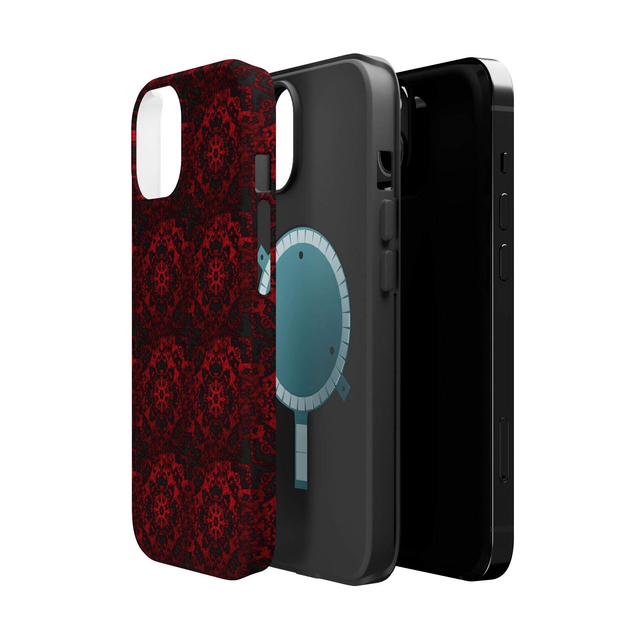 Gothic Red Mandala Magnetic Impact Resistant Phone Cover