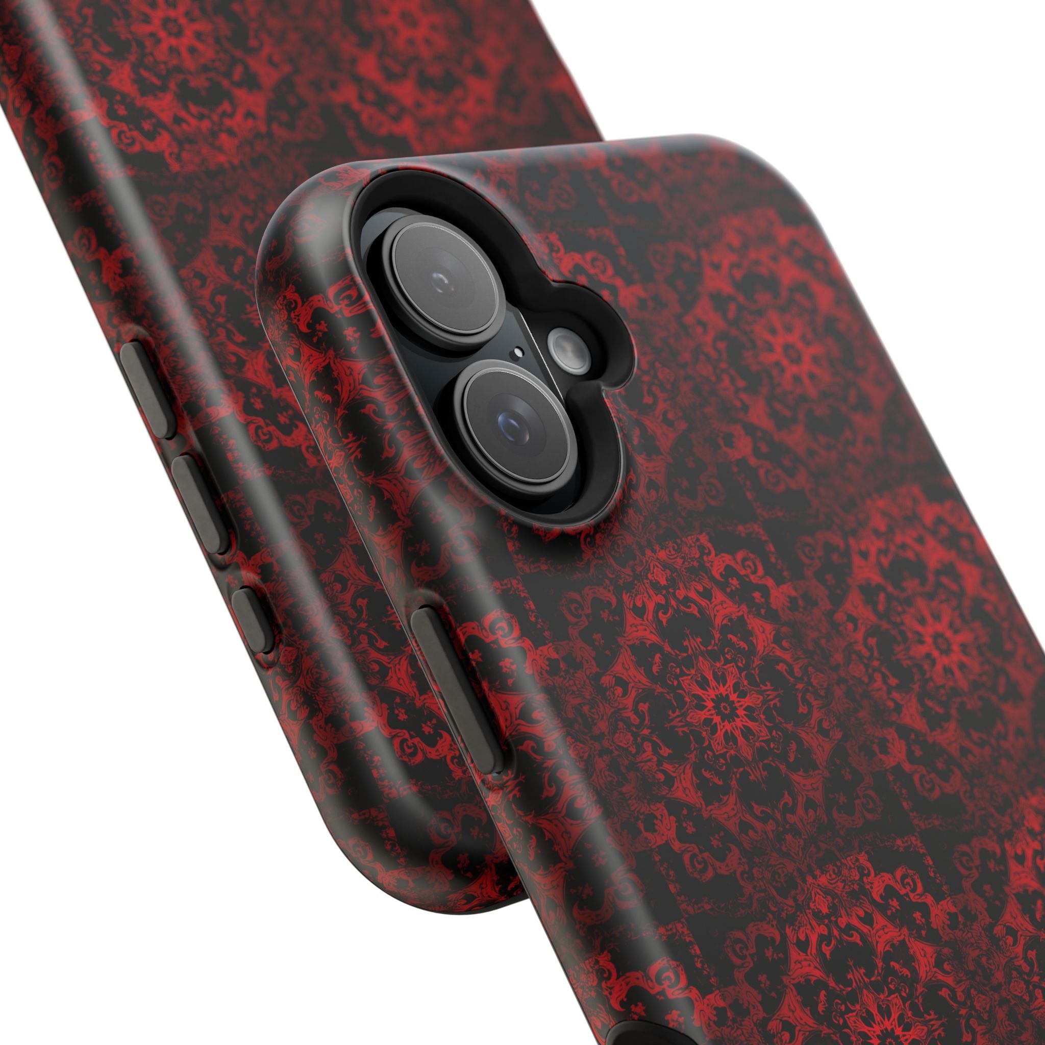 Gothic Red Mandala Magnetic Impact Resistant Phone Cover