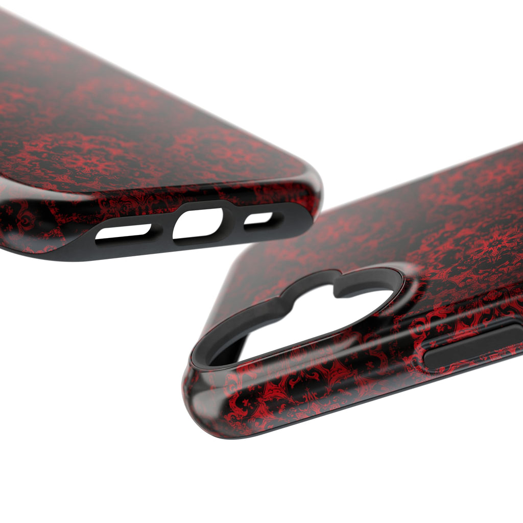 Gothic Red Mandala Magnetic Impact Resistant Phone Cover