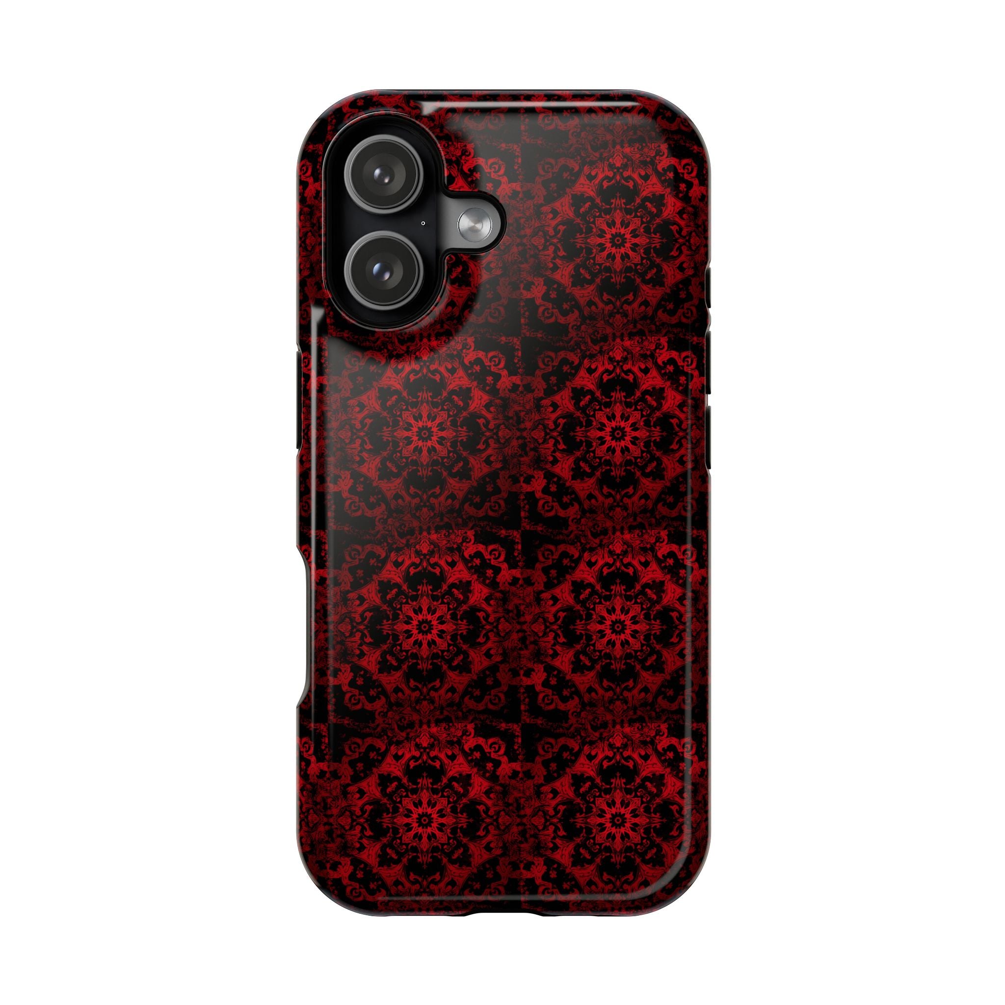 Gothic Red Mandala Magnetic Impact Resistant Phone Cover