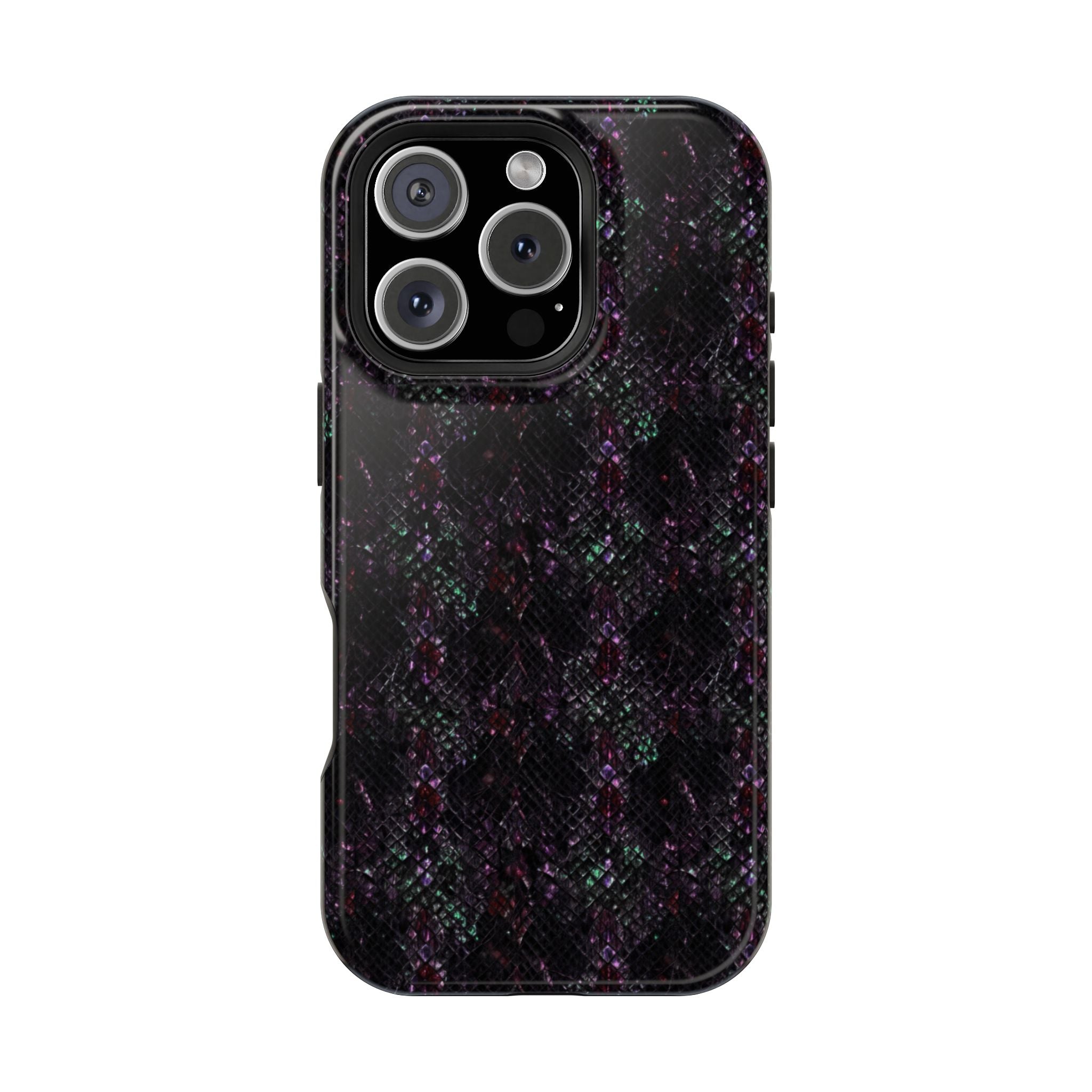 Iridescent Snakeskin Magnetic Impact Resistant Phone Case